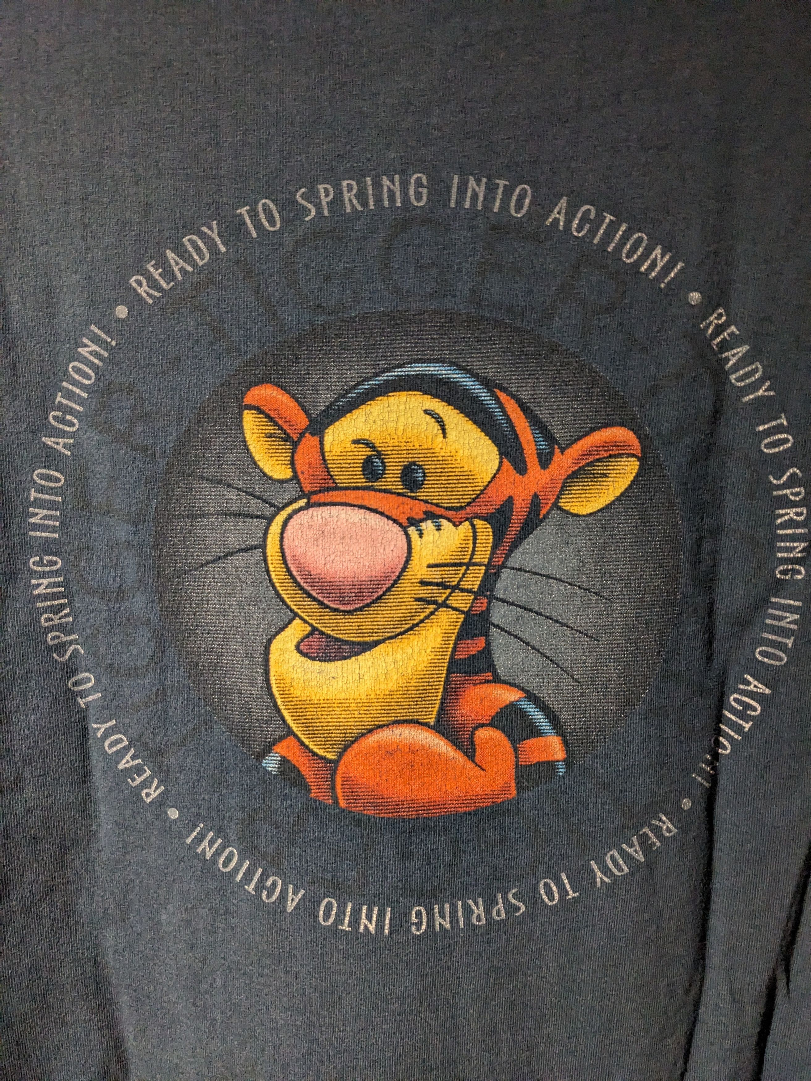 Disney Vintage 90s Winnie the Pooh Tigger Ready Long-Sleeve Size US XXL / EU 58 / 5 - 2 Thumbnail
