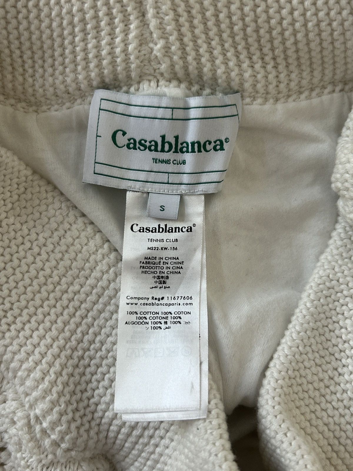 Casablanca Crochet Wavy Tennis Club Shorts Size US 30 / EU 46 - 5 Thumbnail