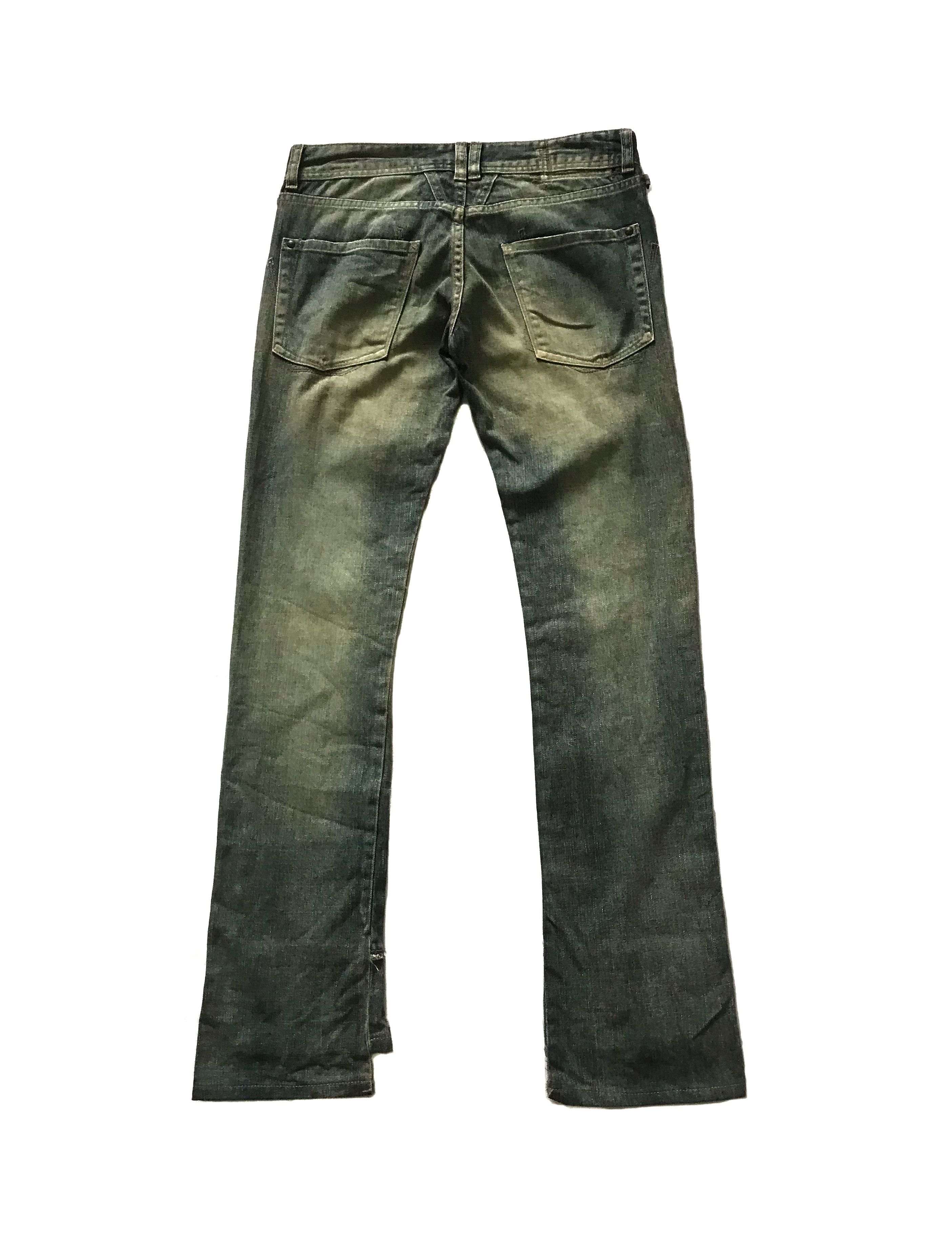 Marithe + Francois Girbaud VINTAGE MFG DISTRESSED JEANS LOW RISE FLARED Size US 29 - 2 Thumbnail