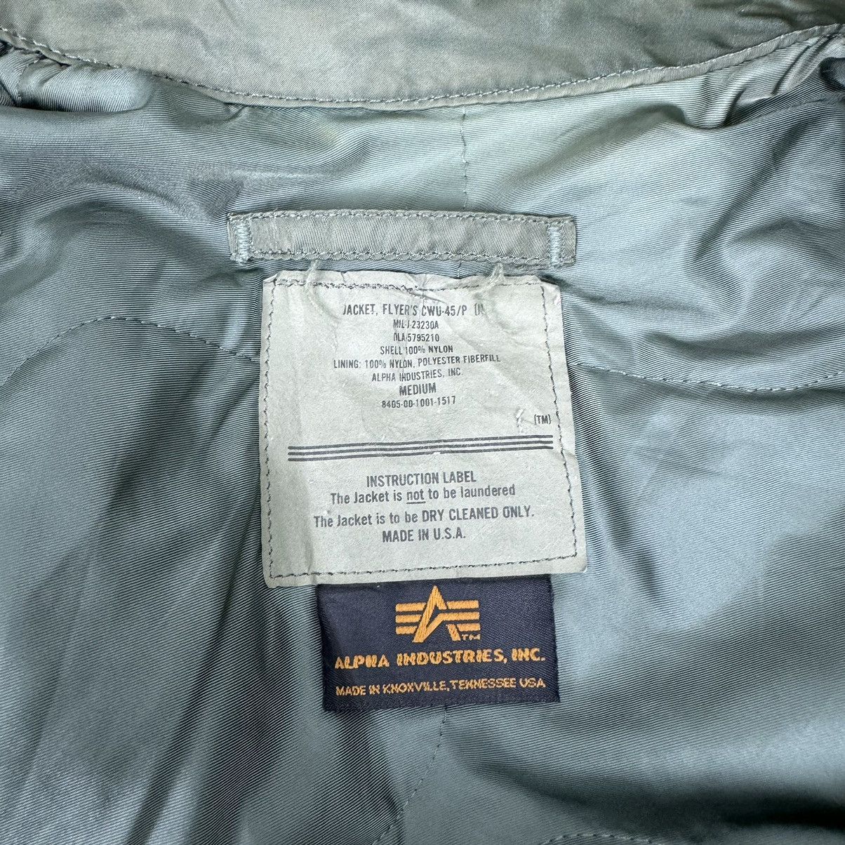 Alpha Industries ⚡️ALPHA INDUSTRIES TYPE CWU 45/P BOMBER JACKET Size US M / EU 48-50 / 2 - 8 Thumbnail