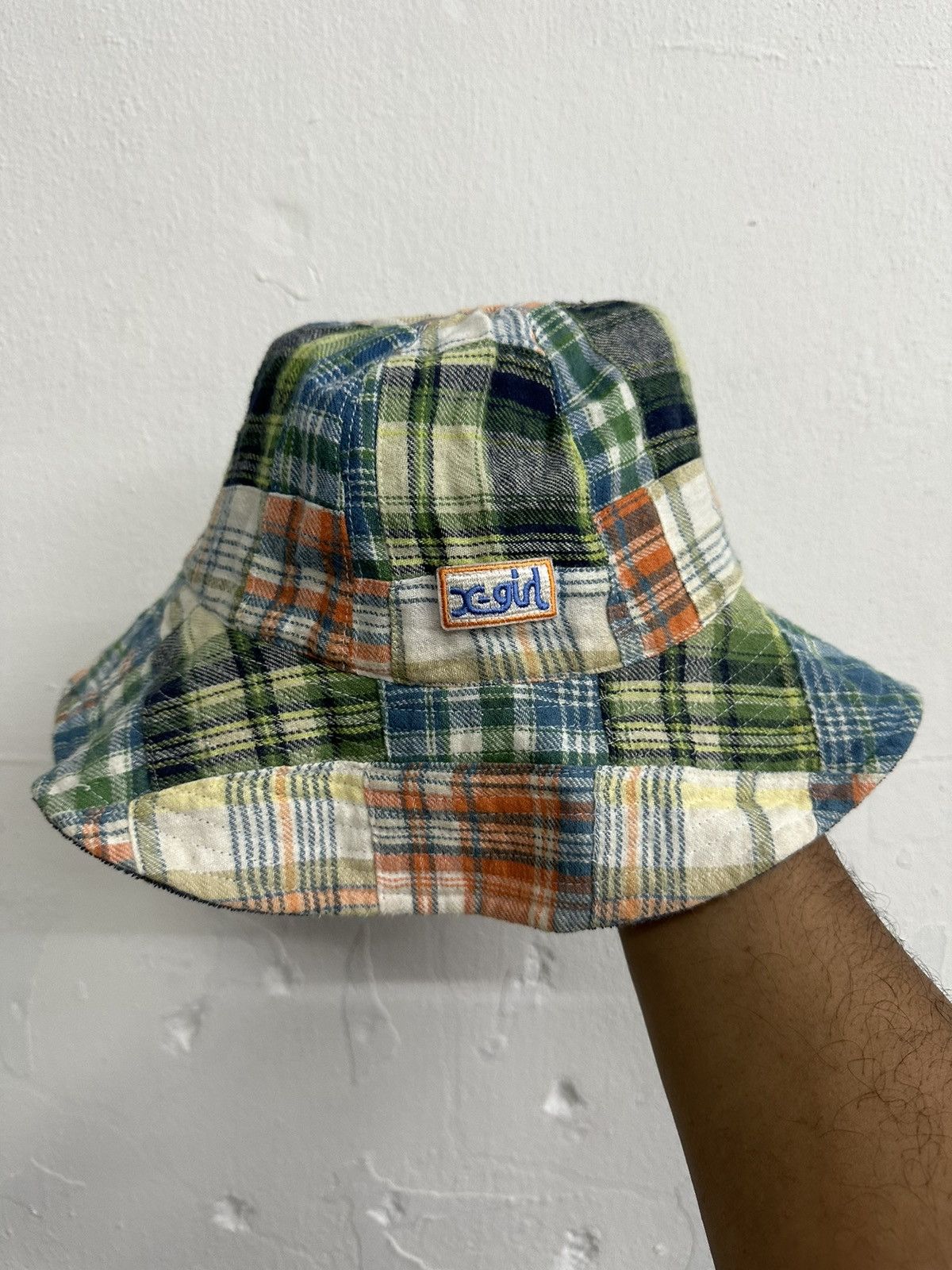 Vintage XGIRL JAPAN Patchwork Reversible Bucket Hat Size ONE SIZE - 1 Thumbnail