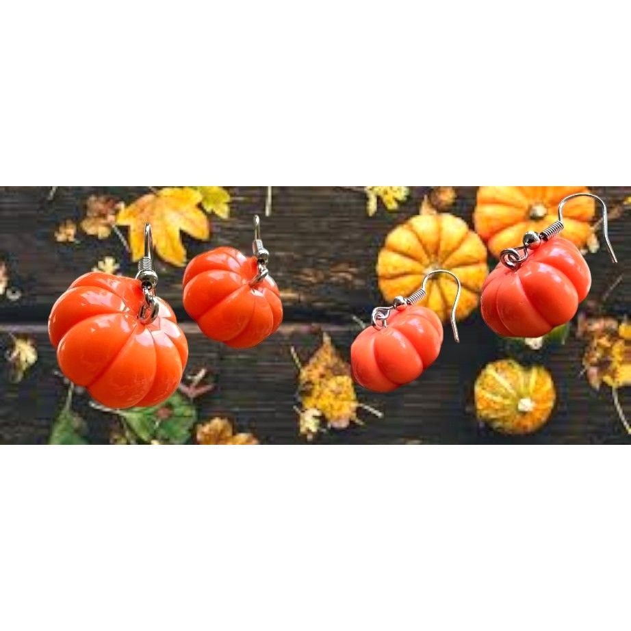 Handmade Pumpkin Earrings Thanksgiving Fall Festive Harvest New Handm Size ONE SIZE - 9 Thumbnail