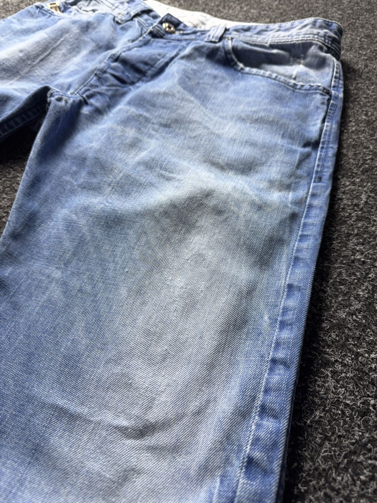Diesel Y2K 00s Diesel Darron Jeans Light Blue Wash Made in Italy Size US 32 / EU 48 - 10 Thumbnail