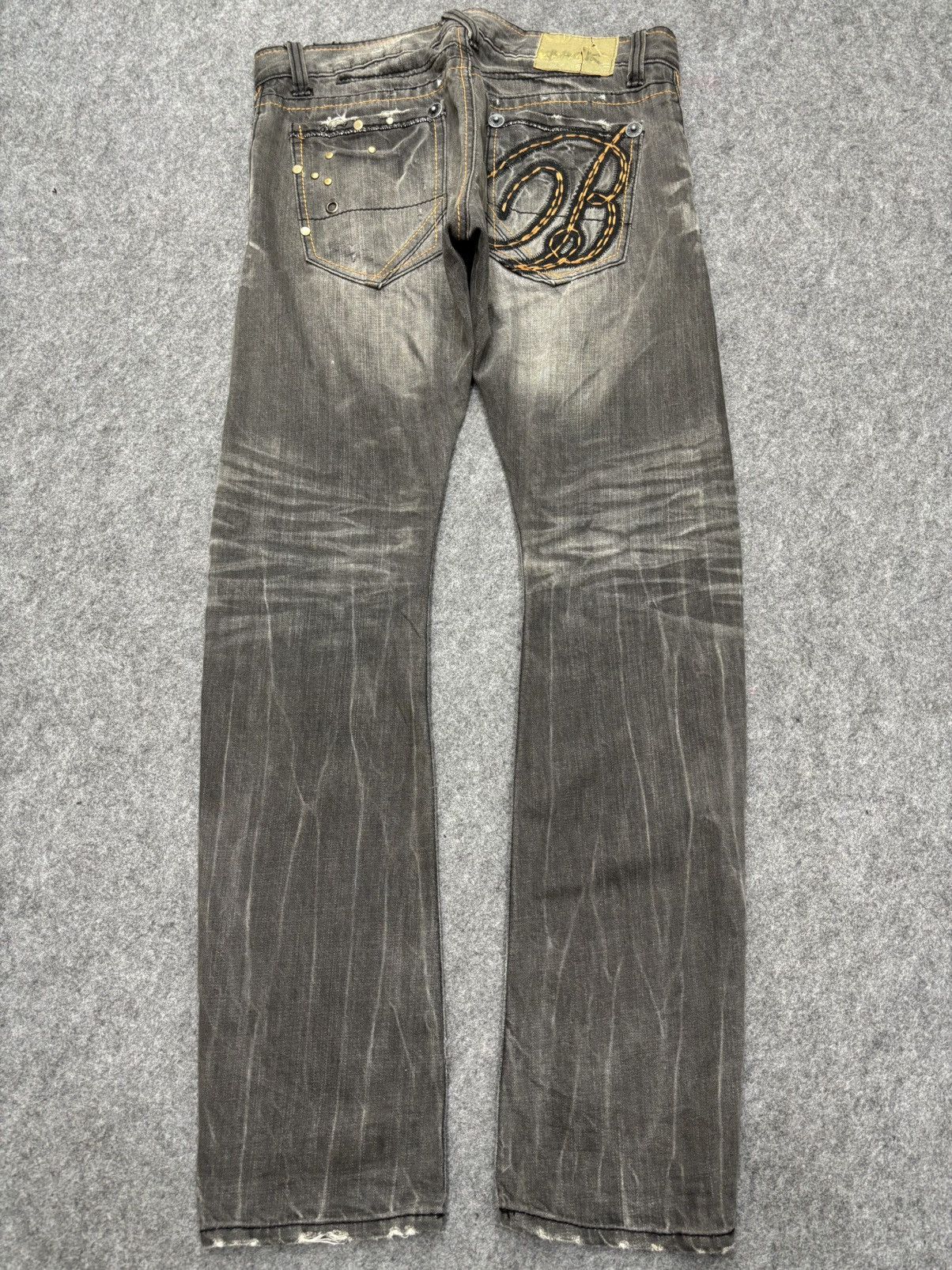 Japanese Brand 💥Twisted Leg💥Back Vtg Trim Co Sick Fades Mild Denim F668 Size US 34 / EU 50 - 24 Thumbnail