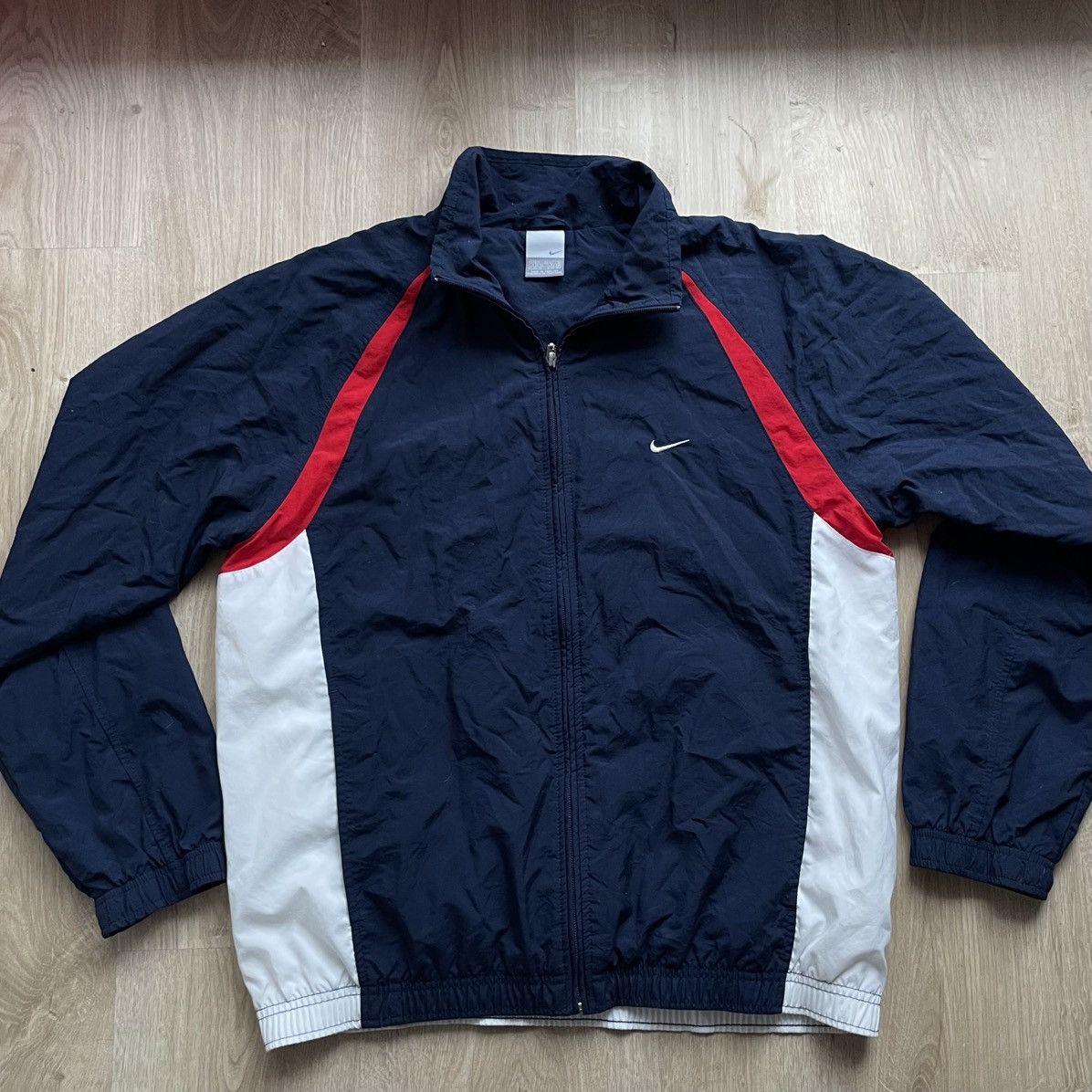 Nike × Vintage Nike Vintage Track Jacket 90s Size US L / EU 52-54 / 3 - 1 Thumbnail