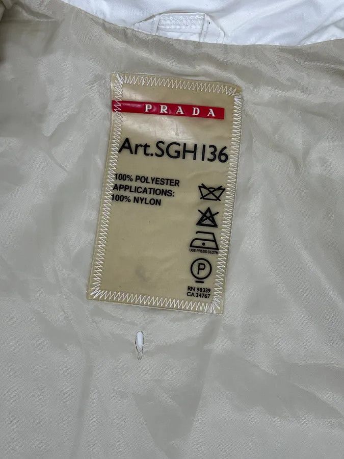 Prada AW2009 Prada White Sport Reflective Strip Nylon Vest Size US M / EU 48-50 / 2 - 9 Thumbnail