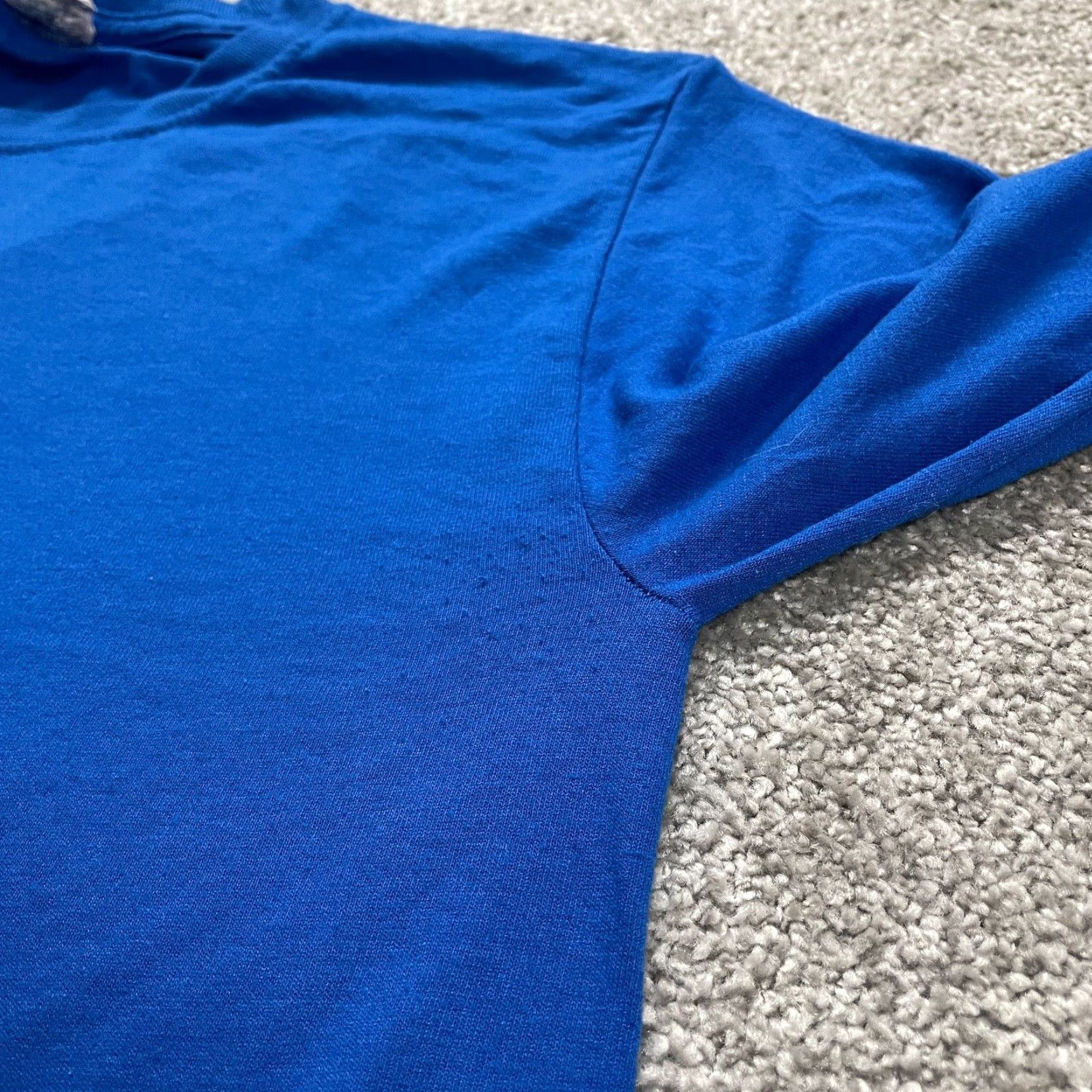 Jerzees Jerzees T-Shirt Unisex Small Blue Cotton Crew Neck Long Sleeve Casual Top Basic Size US S / EU 44-46 / 1 - 5 Thumbnail