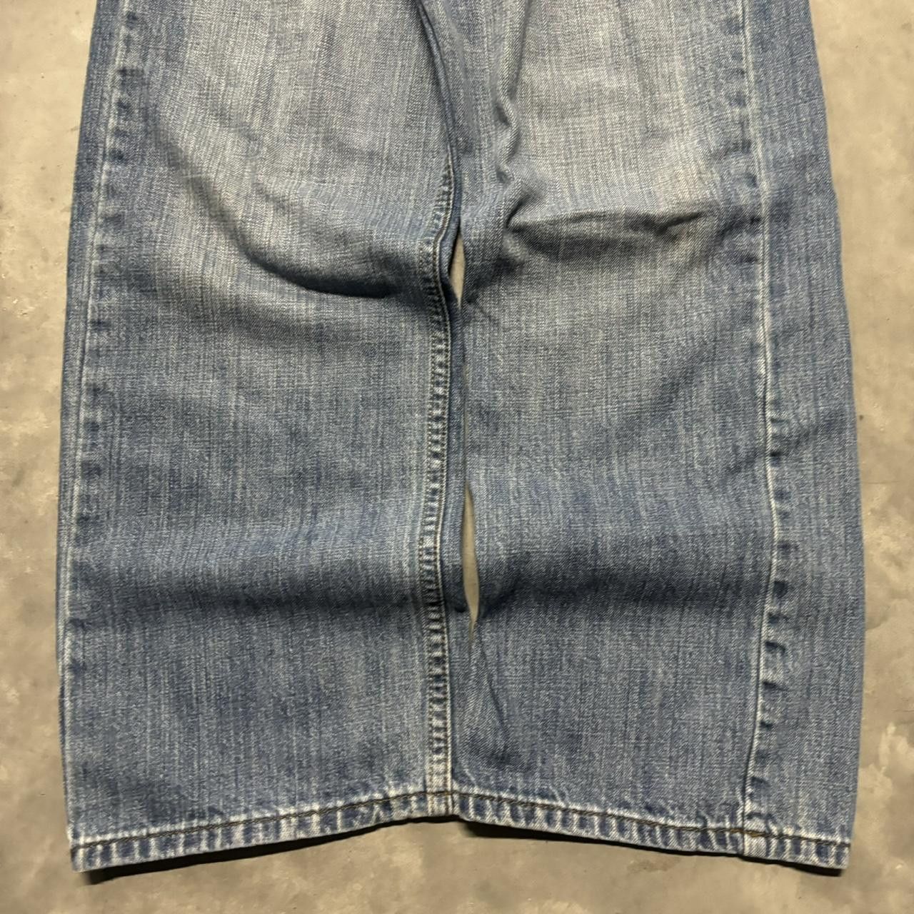 Japanese Brand × Vintage Crazy Vintage Y2K/2000s Grunge Medium Wash Denim Jeans! Size US 34 / EU 50 - 6 Thumbnail