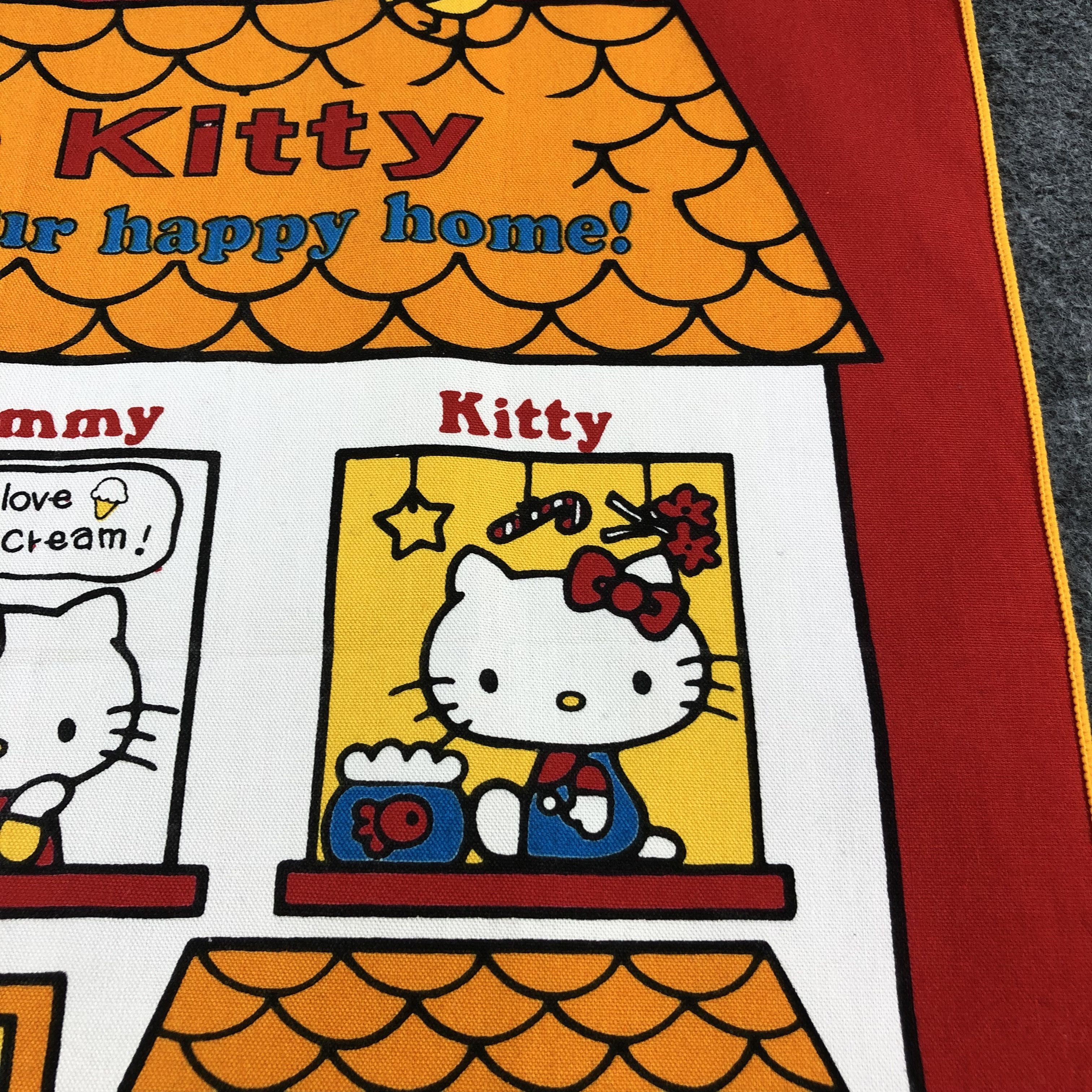 Anime × Japanese Brand × Vintage Hello Kitty Family Handkerchief Neckerchief Bandana X39 Size ONE SIZE - 5 Thumbnail