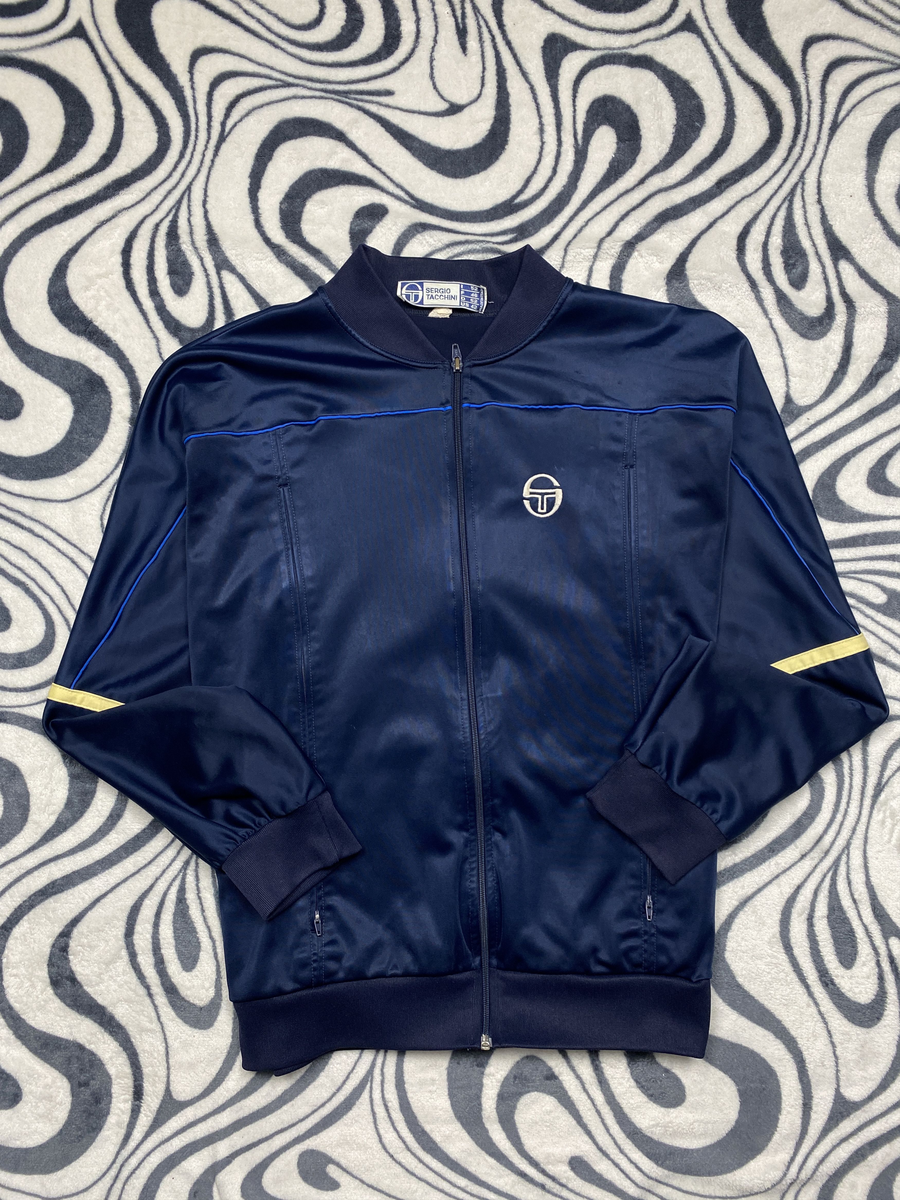 Sergio Tacchini Sergio Tacchini 90s Vintage Mens Track Top Jacket Size US L / EU 52-54 / 3 - 1 Thumbnail