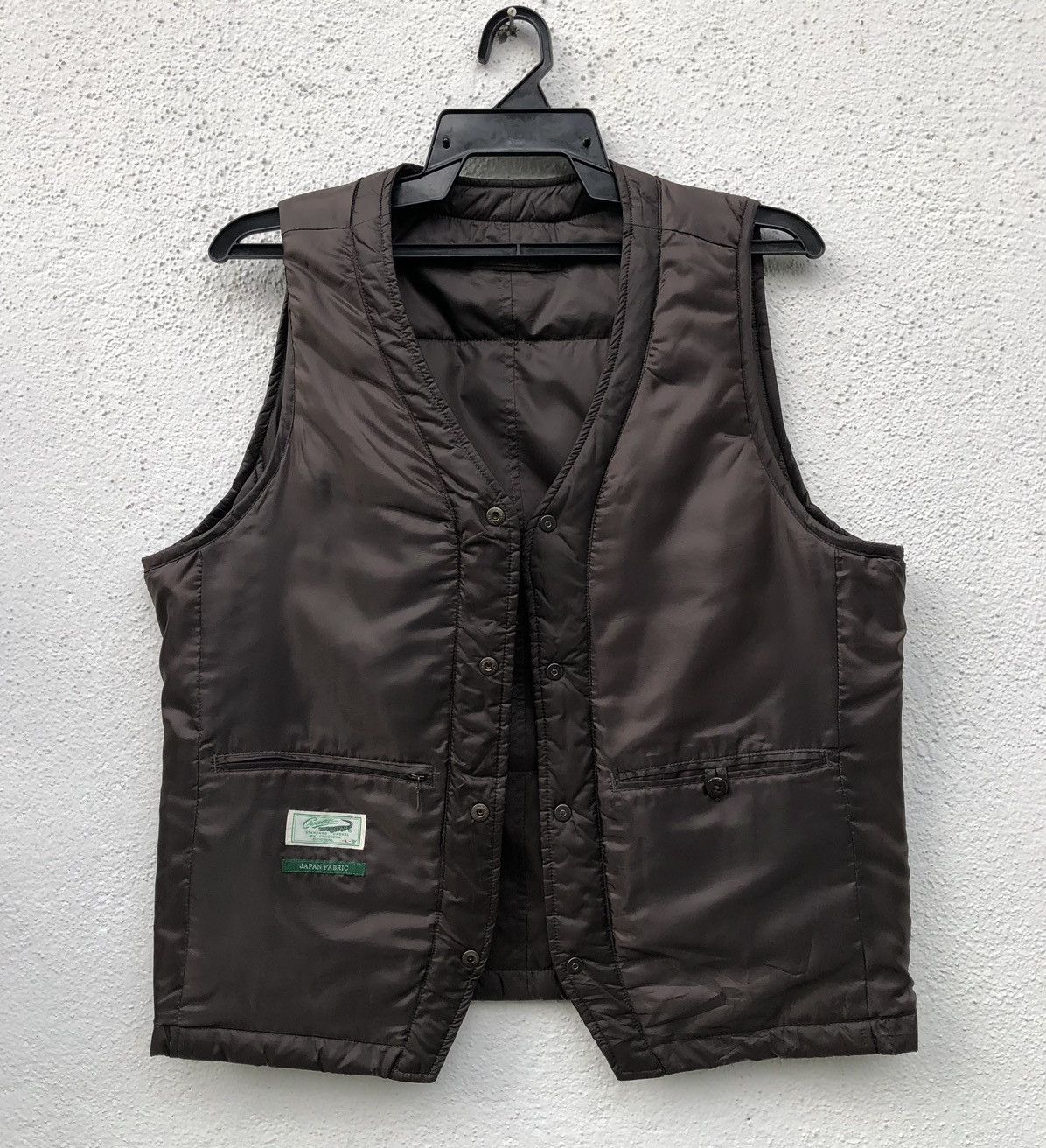 Japanese Brand Crocodile Japan Fabric Light Puffer West Jacket Size US L / EU 52-54 / 3 - 15 Thumbnail