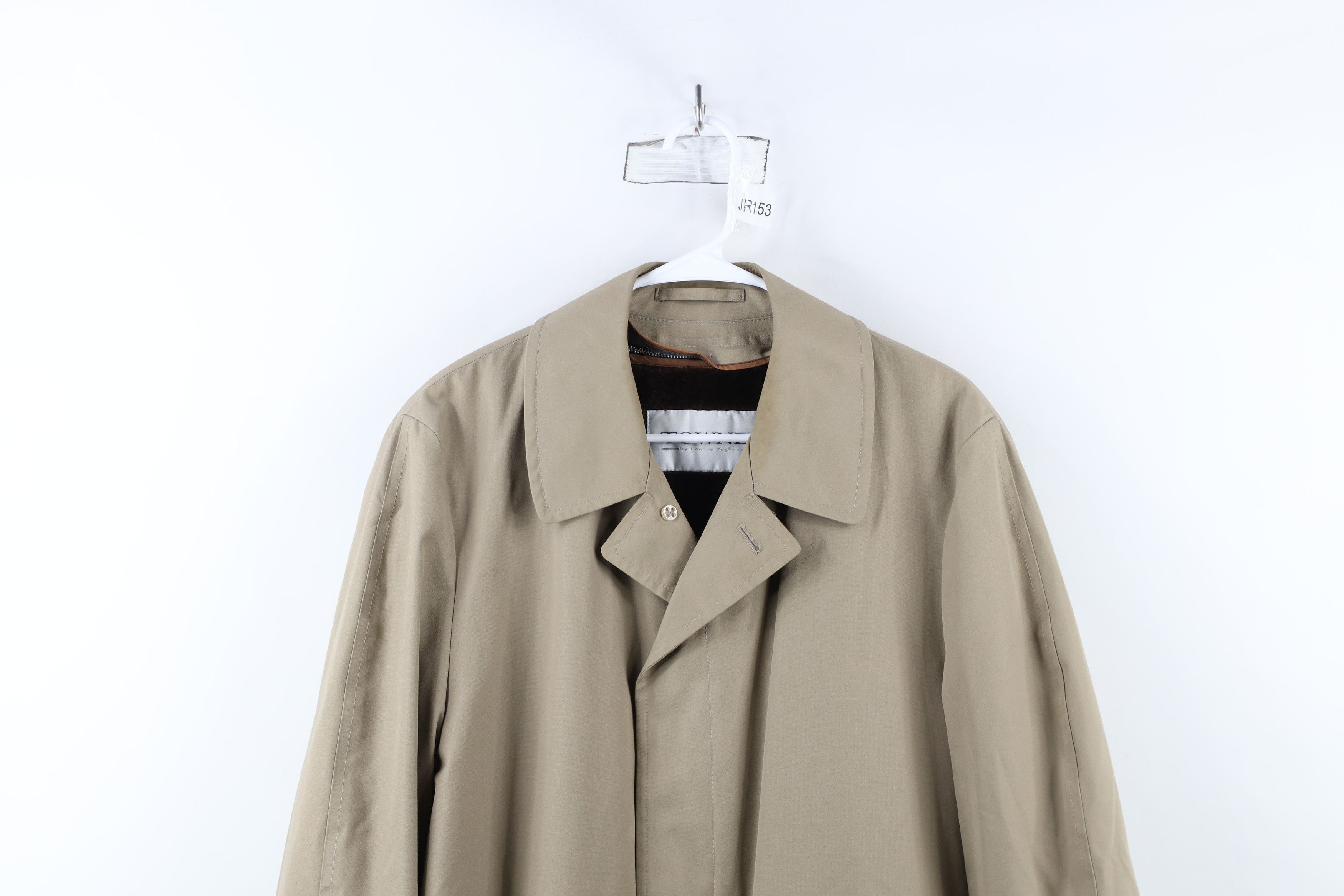 Vintage Vintage 90s Streetwear Lined Trench Coat Rain Jacket Beige Size US L / EU 52-54 / 3 - 2 Thumbnail
