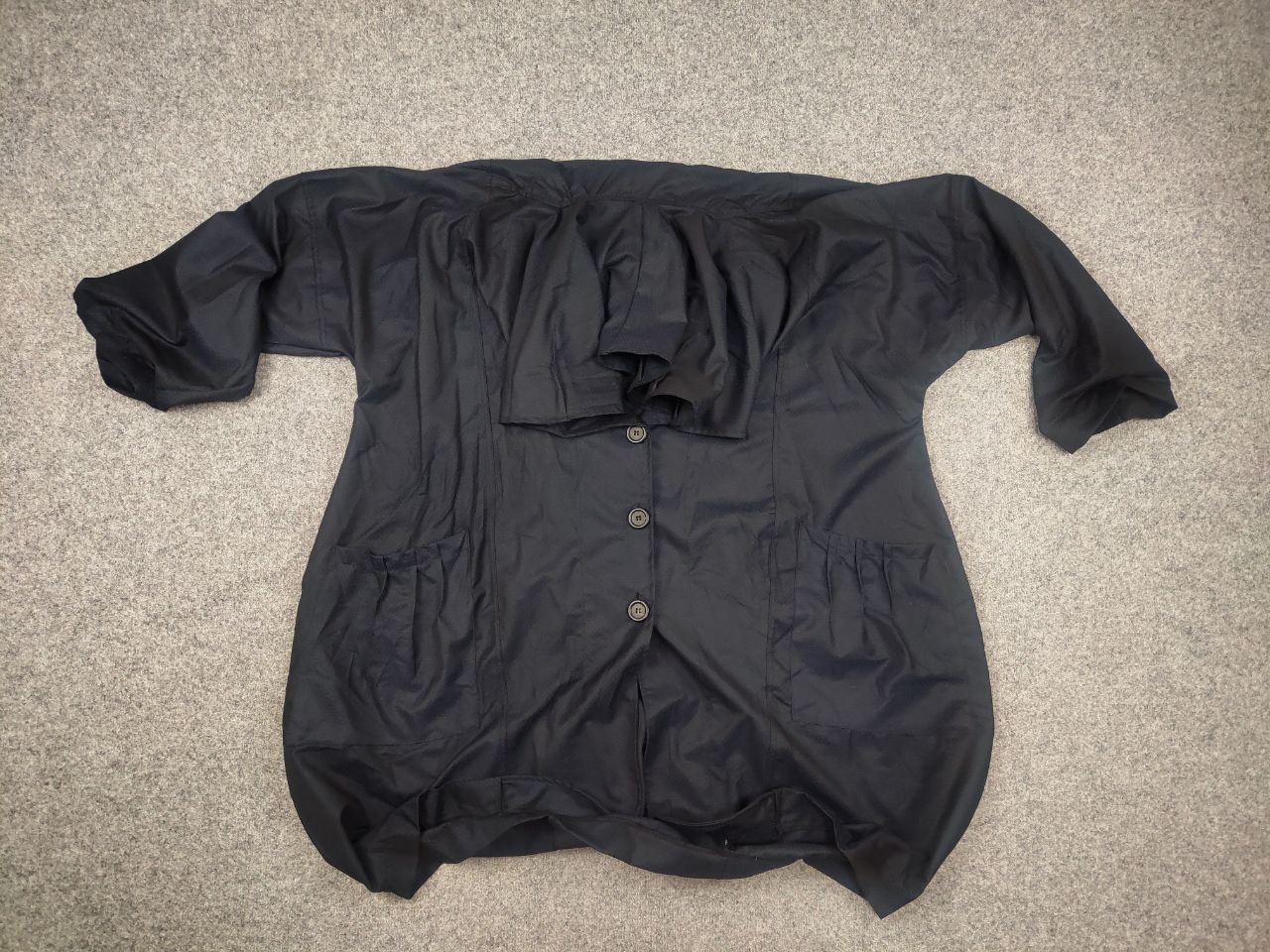 Vintage La Bass Germany Design Wool Blend Navy Oversized ligh Jacket Size XL / US 12-14 / IT 48-50 - 15 Thumbnail