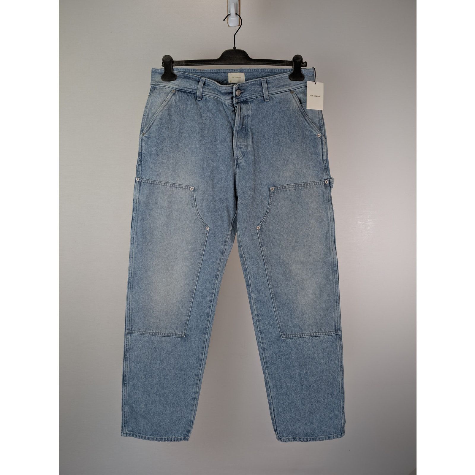 Aime Leon Dore o1rshd1 Carpenter Pant Denim Jeans in Light Wash Blue Size US 36 / EU 52 - 10 Thumbnail