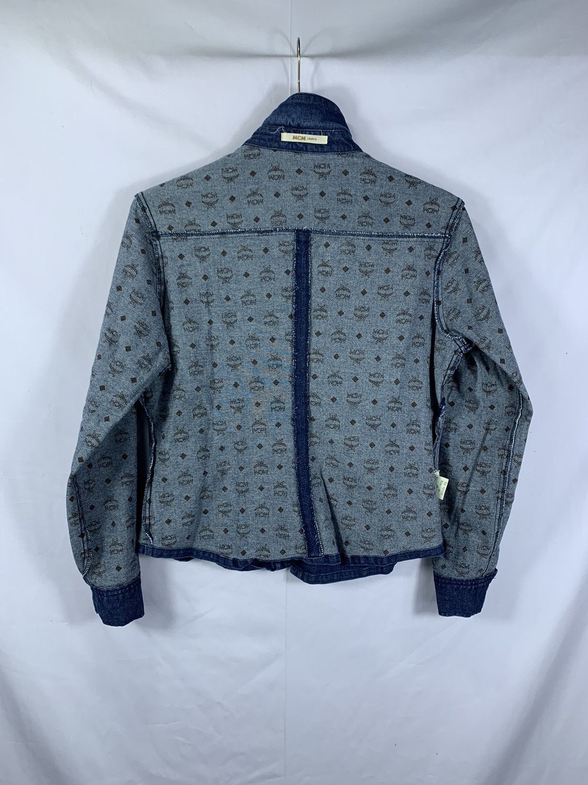 Orslow MCM Denim Monogram Button Shirt Size M / US 6-8 / IT 42-44 - 4 Thumbnail