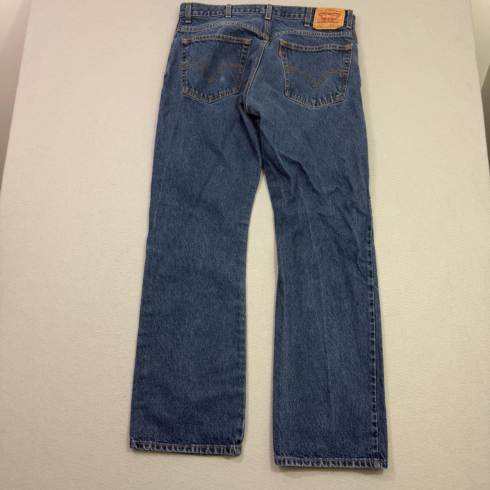 Levi's Vintage Levis 517 Bootcut Jeans Men's 38x34 Blue Denim 90s Size US 38 / EU 54 - 6 Thumbnail