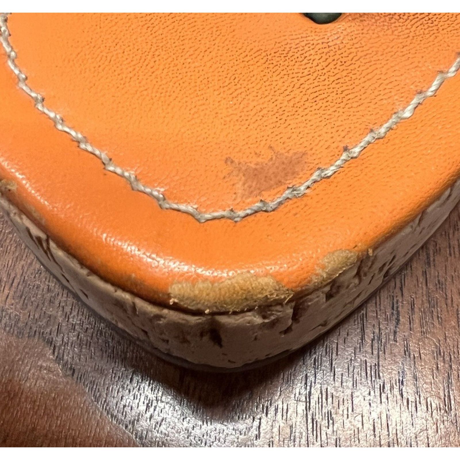 Miu Miu Miu Miu Orange / Teal 2” Cork Wedge Sz 5.5 Ankle Buckle Size US 5.5 / IT 35.5 - 17 Thumbnail