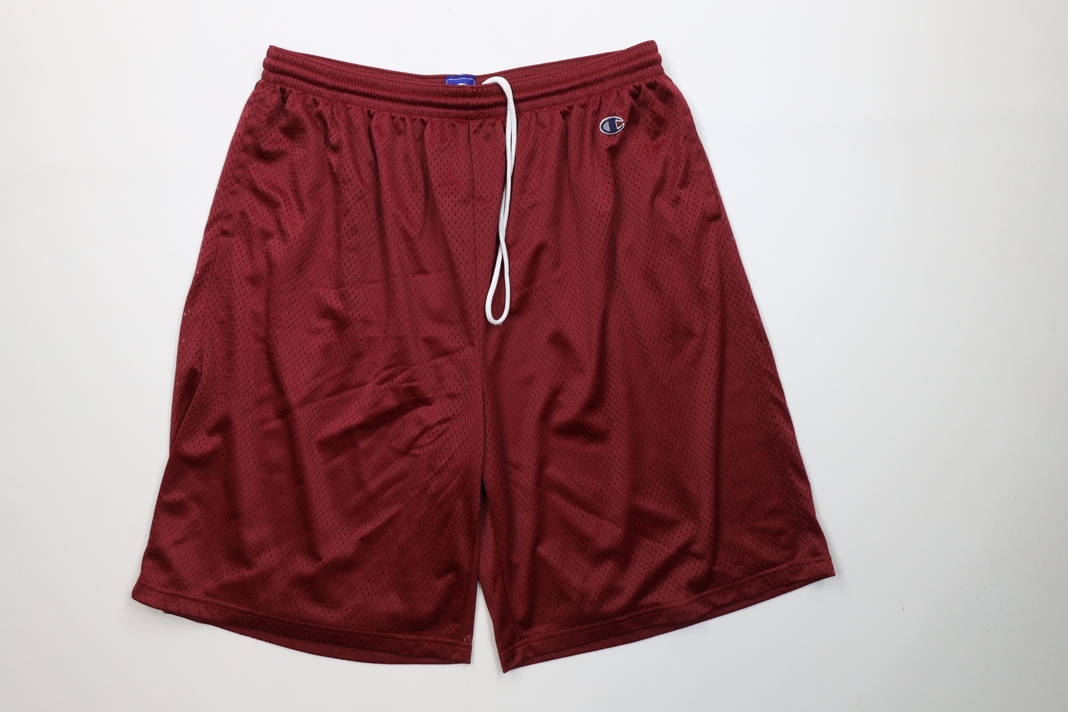 Champion Vintage Champion Mesh Gym Basketball Shorts Red Polyester Size US 38 / EU 54 - 1 Thumbnail