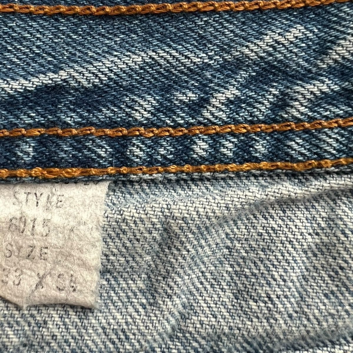 Vintage Vintage 80s Power Blues Straight Leg Denim Jeans Size 31x32 Size US 31 - 5 Thumbnail