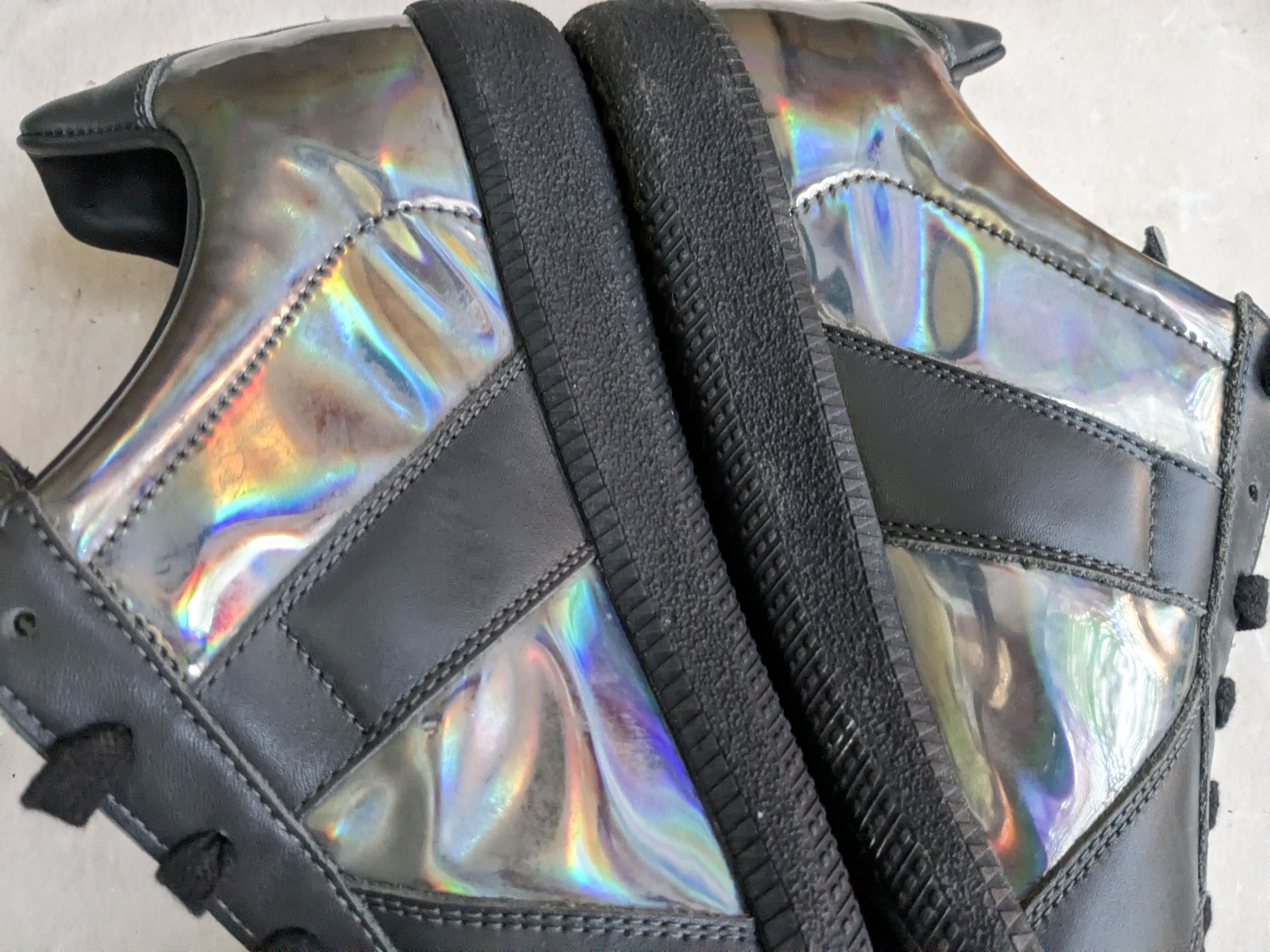 Maison Margiela Maison Margiela Replica GAT Black Silver Iridescent 11 44 Size US 11 / EU 44 - 10 Thumbnail