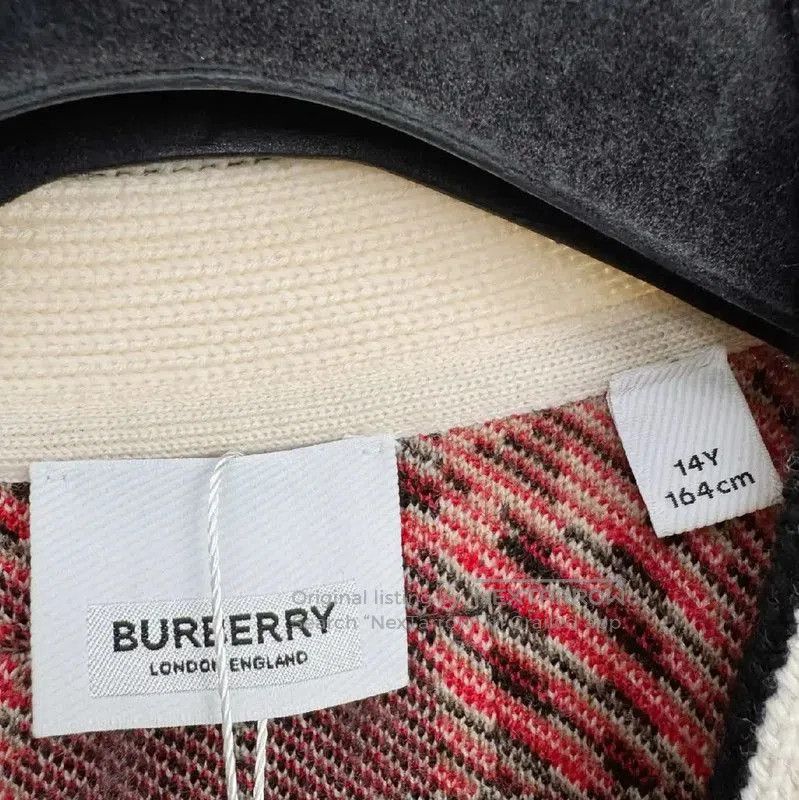 Burberry Burberry Summer Color-Block Long Sleeve Cardigan. Size L / US 10 / IT 46 - 2 Thumbnail
