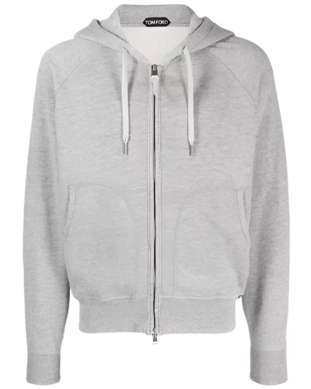 Tom Ford CC000020 Full Zipped Drawstring Hoodie in Grey Size US M / EU 48-50 / 2 - 1 Thumbnail