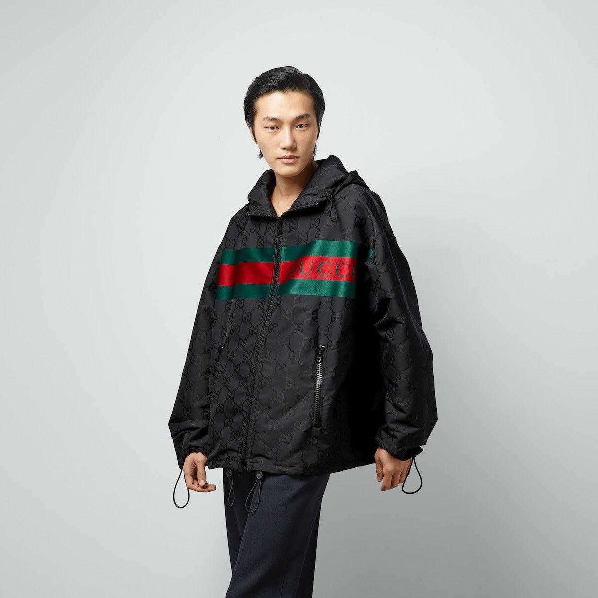 Gucci o1mt1gz0325 GG Nylon Jacquard Jacket in Black Size US L / EU 52-54 / 3 - 6 Thumbnail