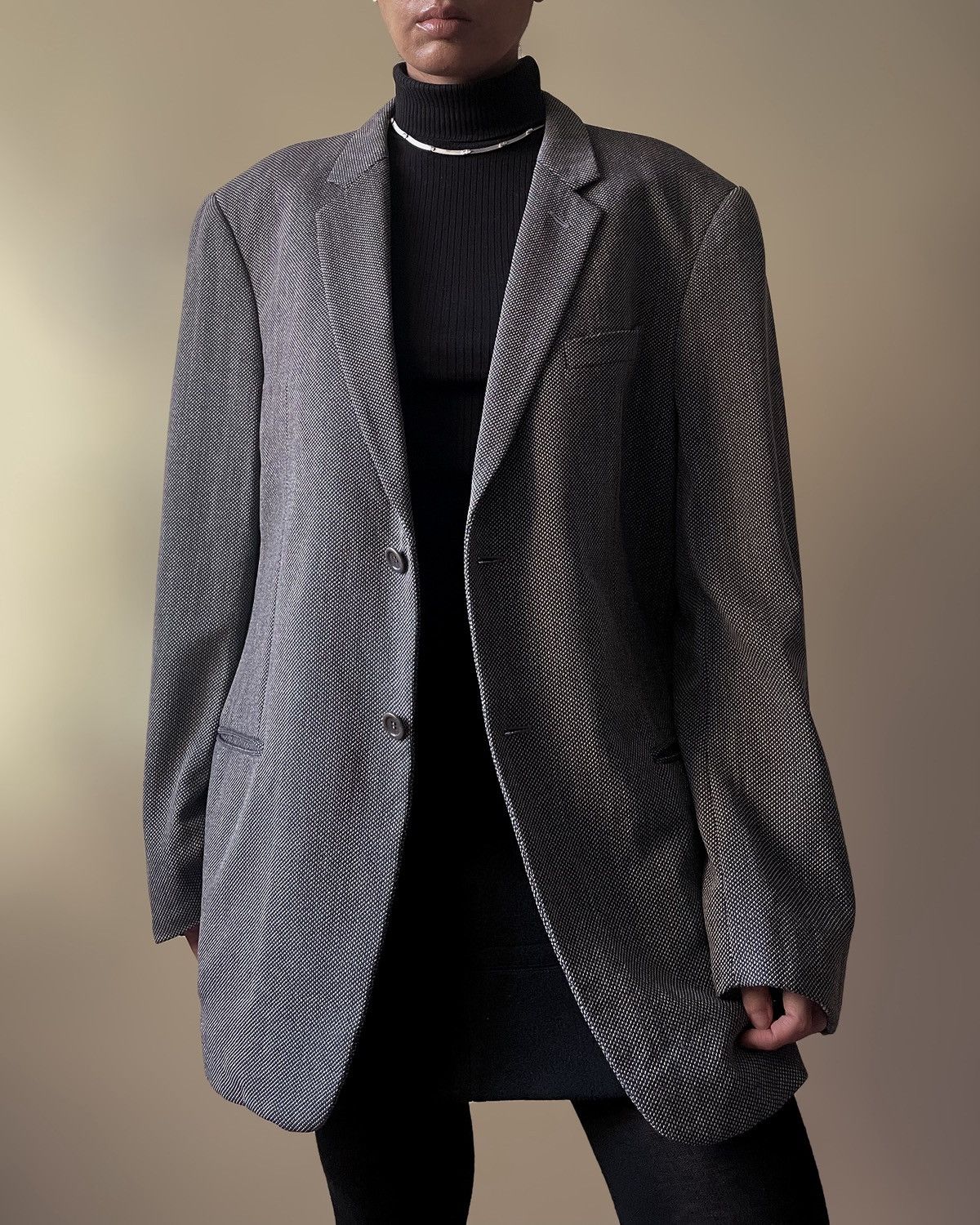 Vintage Armani Light Gray Blazer