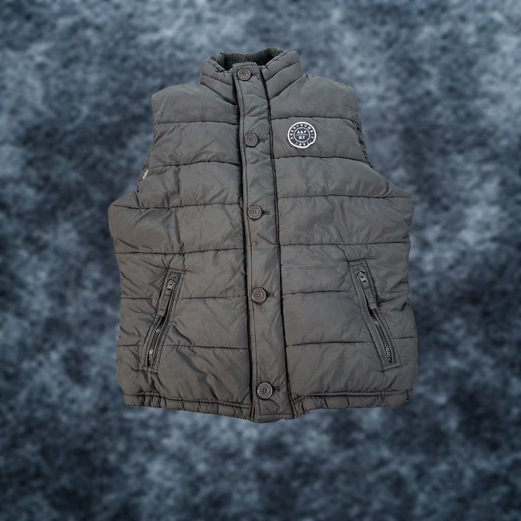 Abercrombie & Fitch Abercrombie & Fitch Vest Mens M Black Puffer Quilted Zip Up Fleece Lined Size US M / EU 48-50 / 2 - 1 Thumbnail