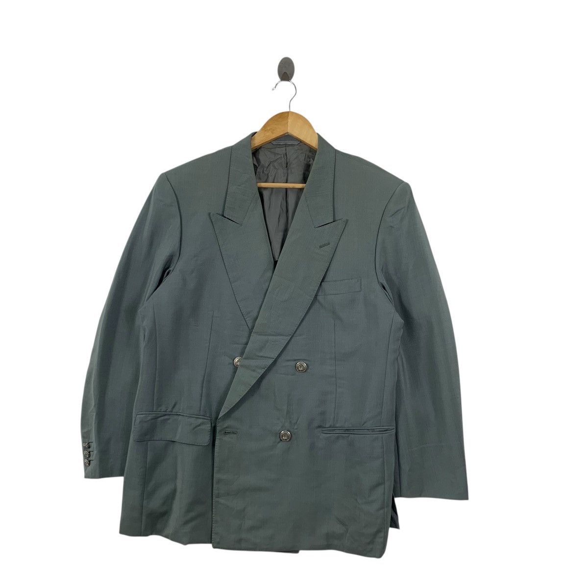 Vintage Vintage NINA RICCI MONSIEUR Collection Double Breasted Coat Size US XXL / EU 58 / 5 - 4 Thumbnail