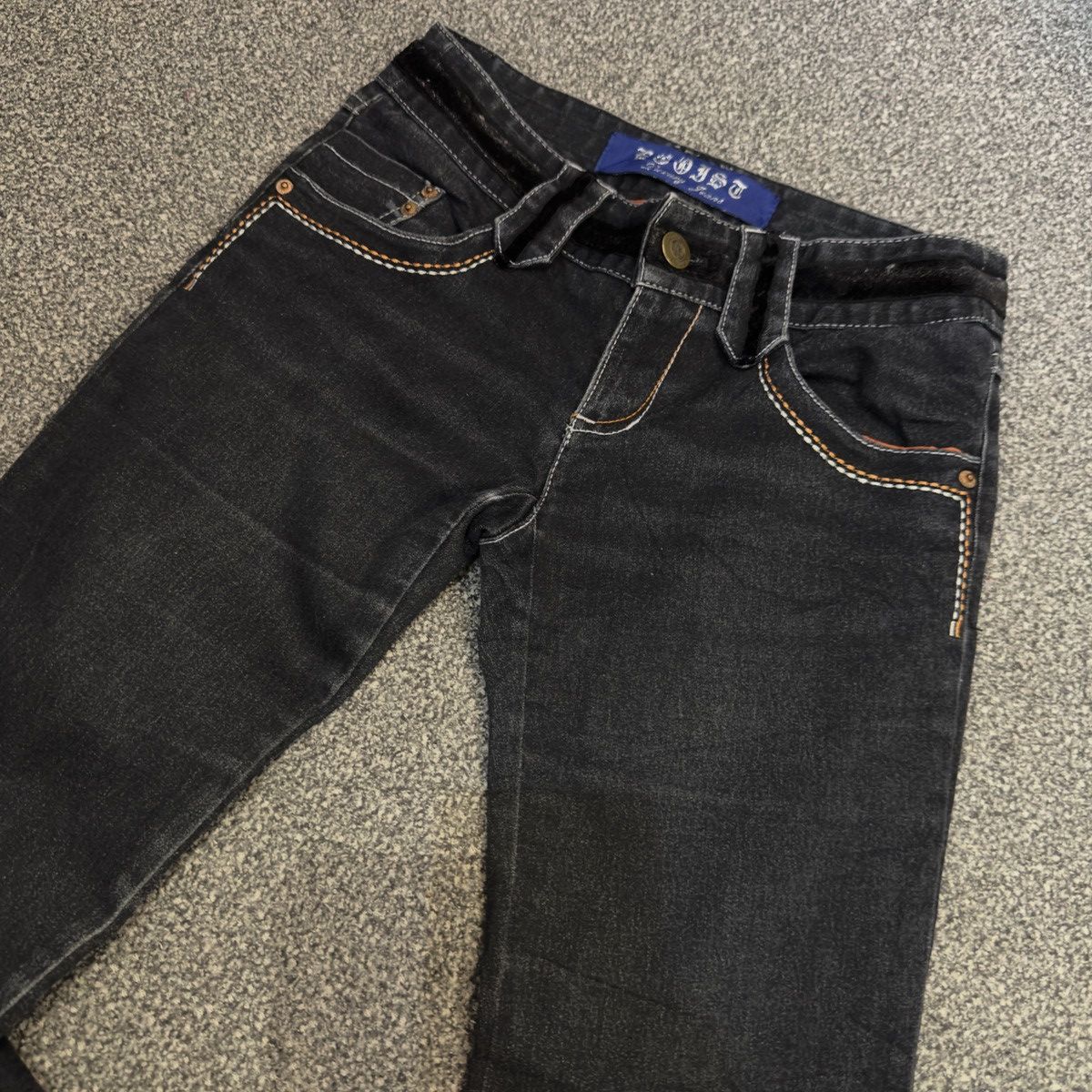 Hysteric Glamour 🔥 Crazy Sick Flared Low Rise Egoist Indigo Denim W30 Size 30" / US 8 / IT 44 - 3 Thumbnail