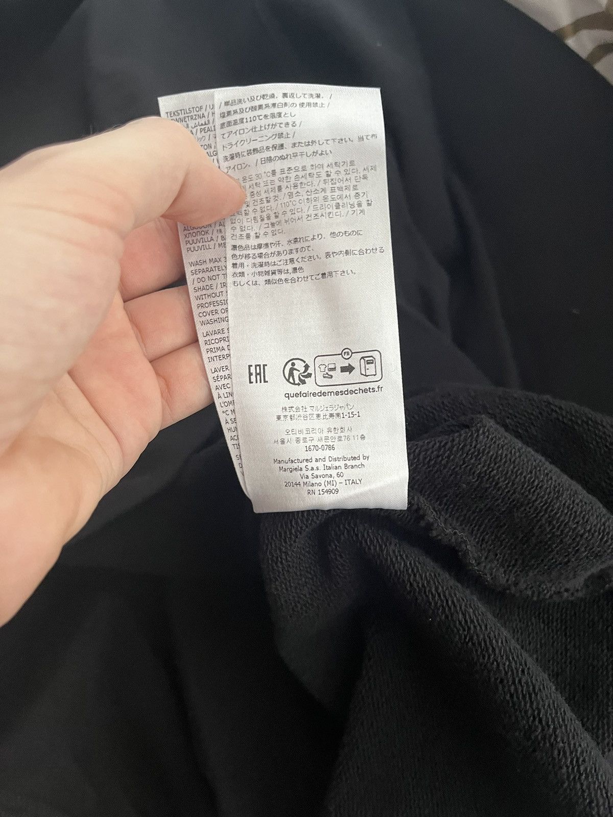 Maison Margiela Maison Margiela hoodie black oversize Size US L / EU 52-54 / 3 - 6 Thumbnail