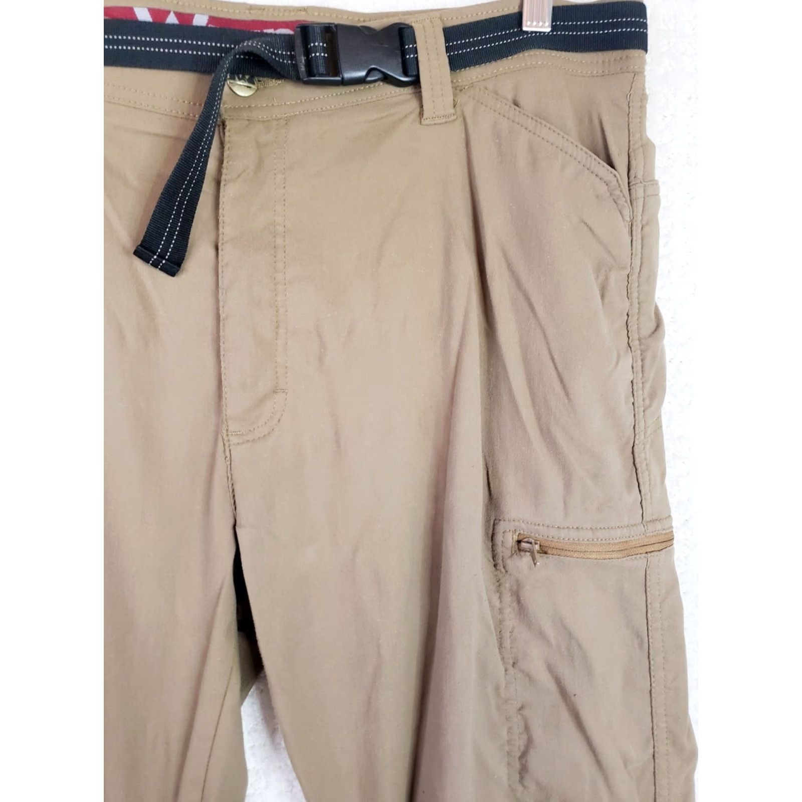 Wrangler Wrangler ATG Men's 36x32 Performance Pant Straight Fit Tan With Belt Size US 36 / EU 52 - 4 Thumbnail