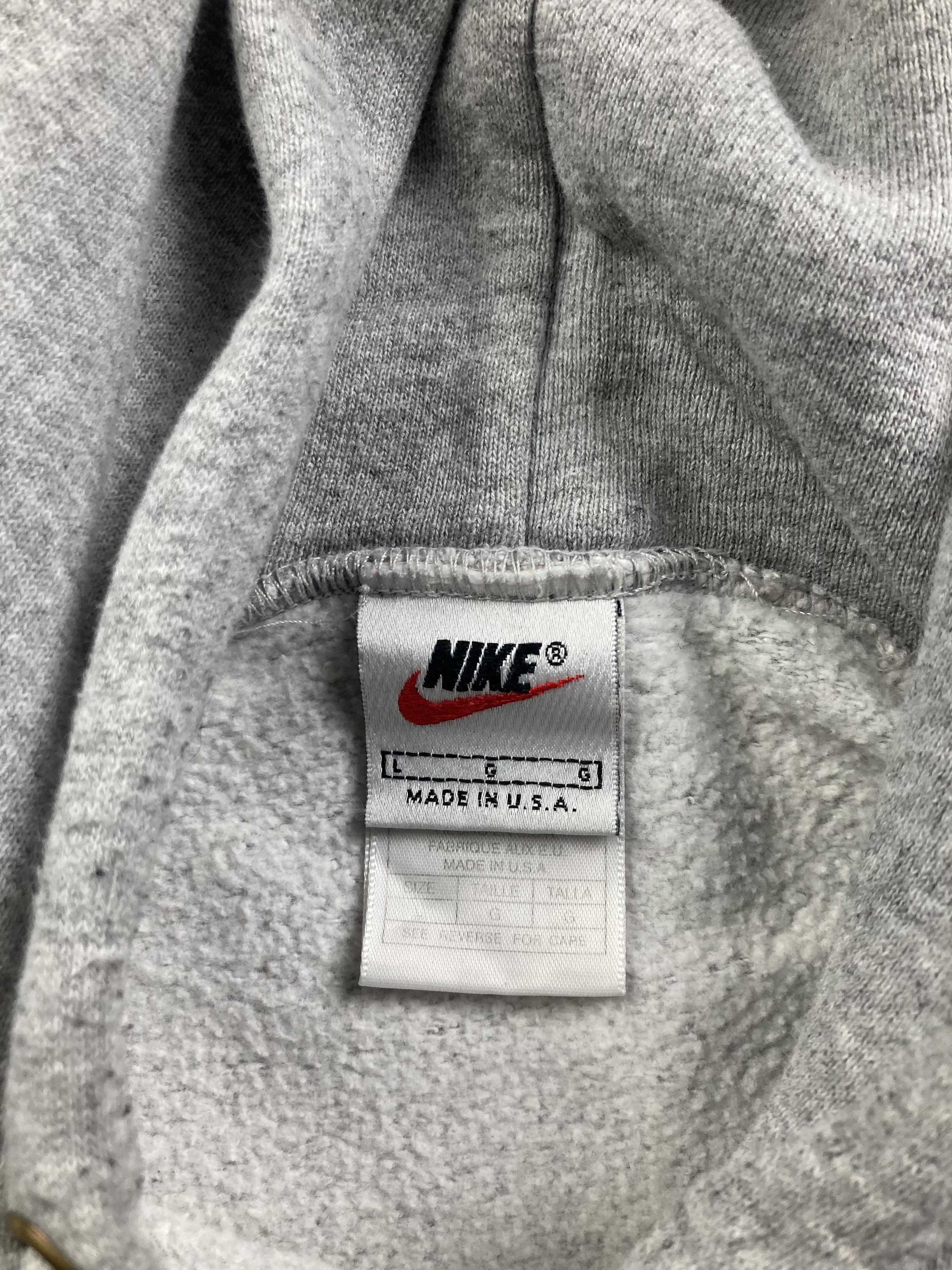 Nike Vintage 90s Nike gray oversize baggy hoodie made in USA Size US L / EU 52-54 / 3 - 9 Thumbnail