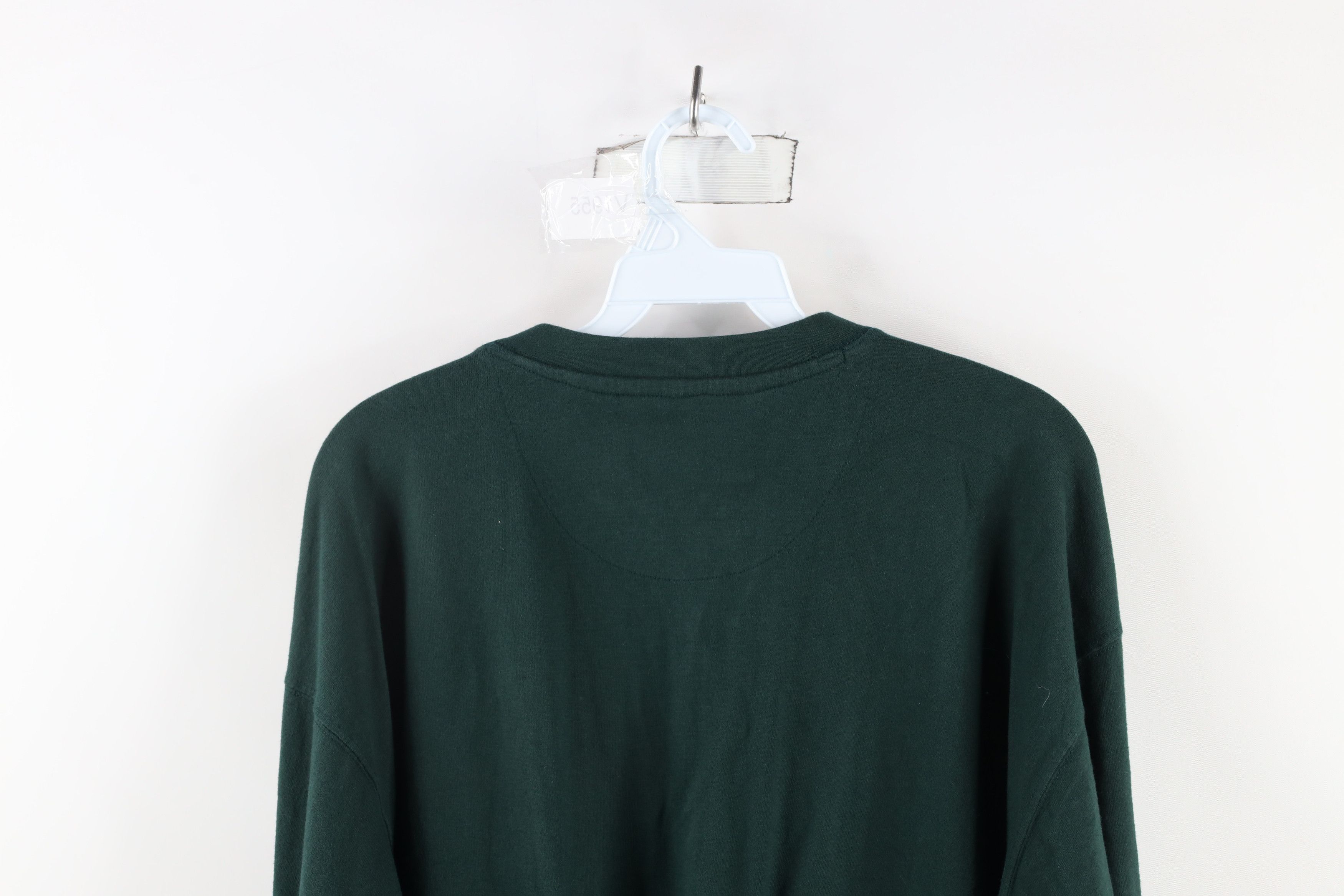 Vintage Vintage 90s Streetwear Long Sleeve Henley T-Shirt Green Size US M / EU 48-50 / 2 - 10 Thumbnail