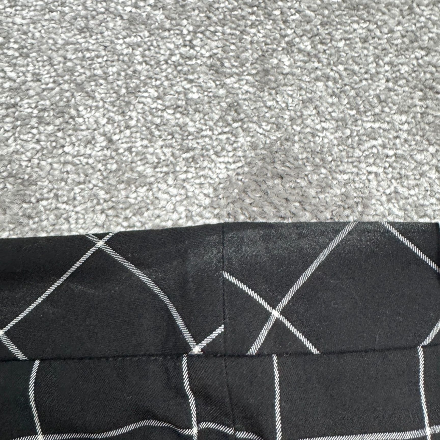 Calvin Klein Calvin Klein Windowpane Slim Fit Trouser Pants Womens 4 Black White Mid Rise NWT Size 27" / US 4 / IT 40 - 4 Thumbnail