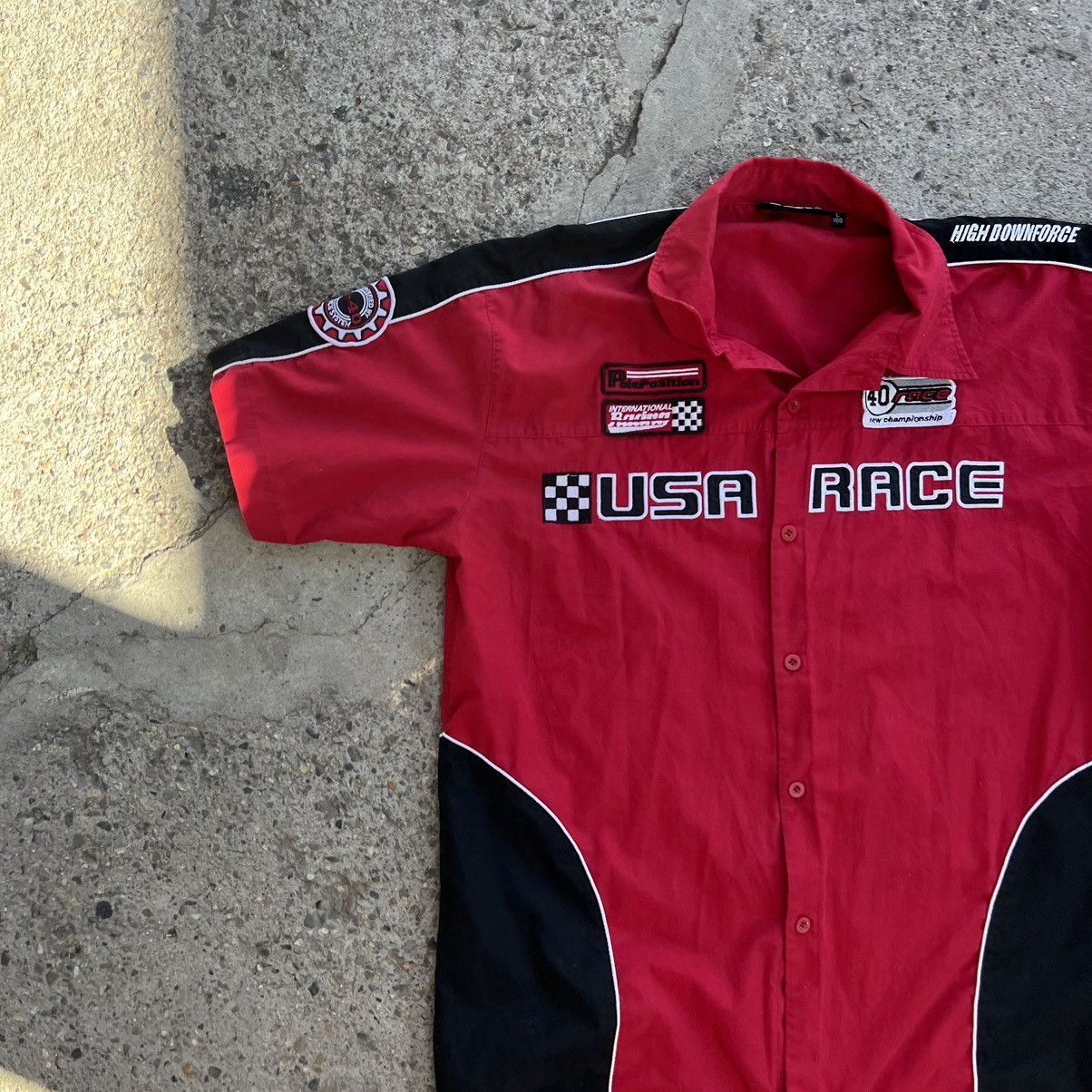 Japanese Brand × Vintage VINTAGE WORK RACING SHIRT ZIPPER🔥 Size US M / EU 48-50 / 2 - 3 Thumbnail