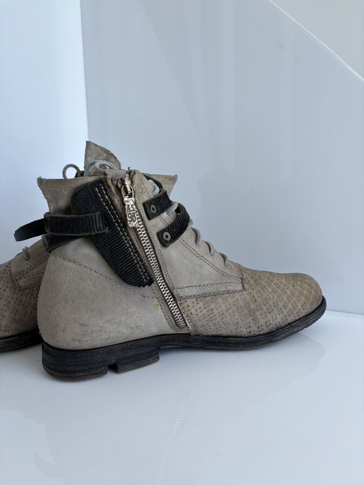 A.S.98 A.S. 98 Airstep Distressed Biker Guidi Buckle Ankle Boots Size US 8 / EU 41 - 7 Thumbnail