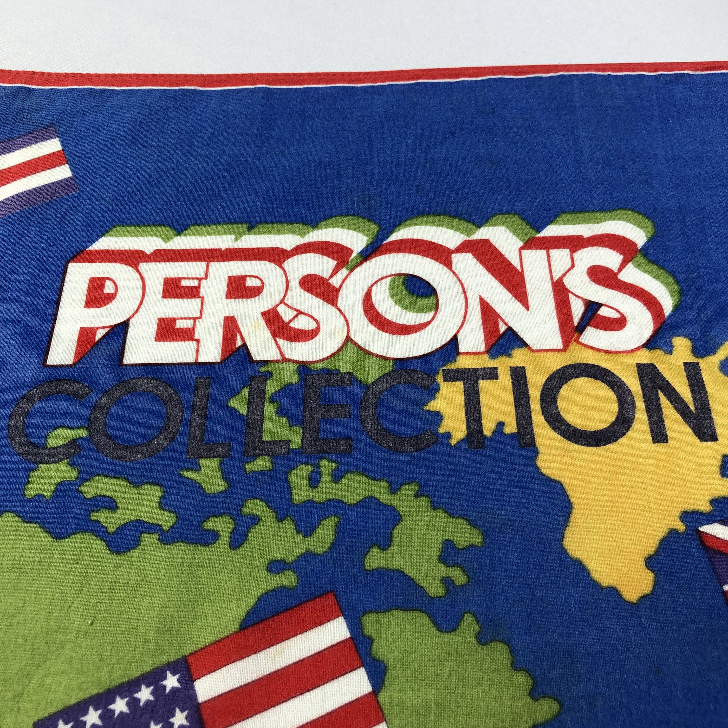 PERSON'S × Vintage Person's Handkerchief Neckerchief Bandana H1587 Size ONE SIZE - 5 Thumbnail