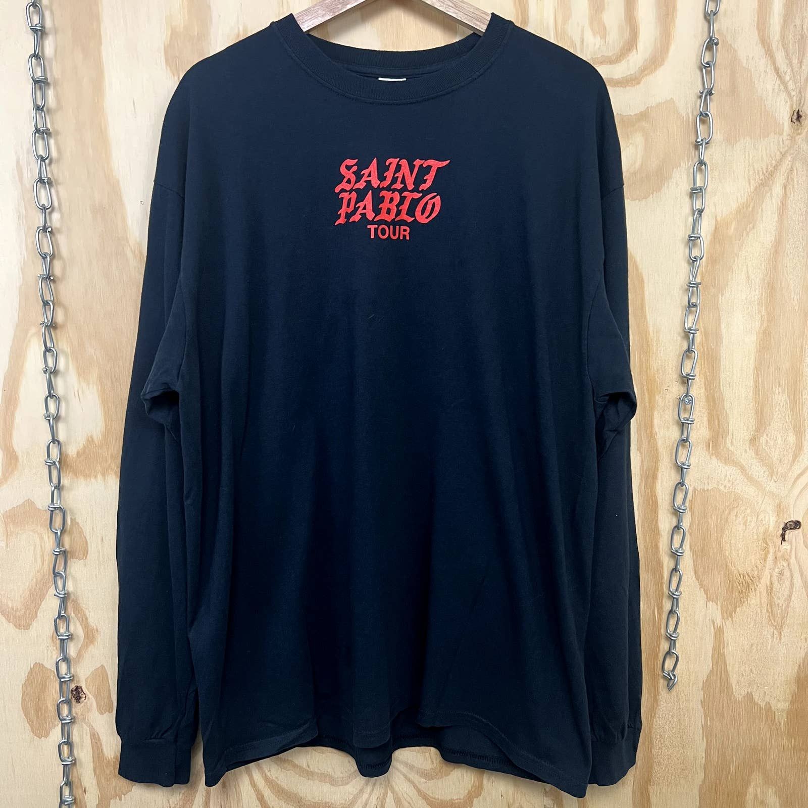 image of Gildan Saint Pablo Kanye West Tour Merch in Black, Men's (Size XL)