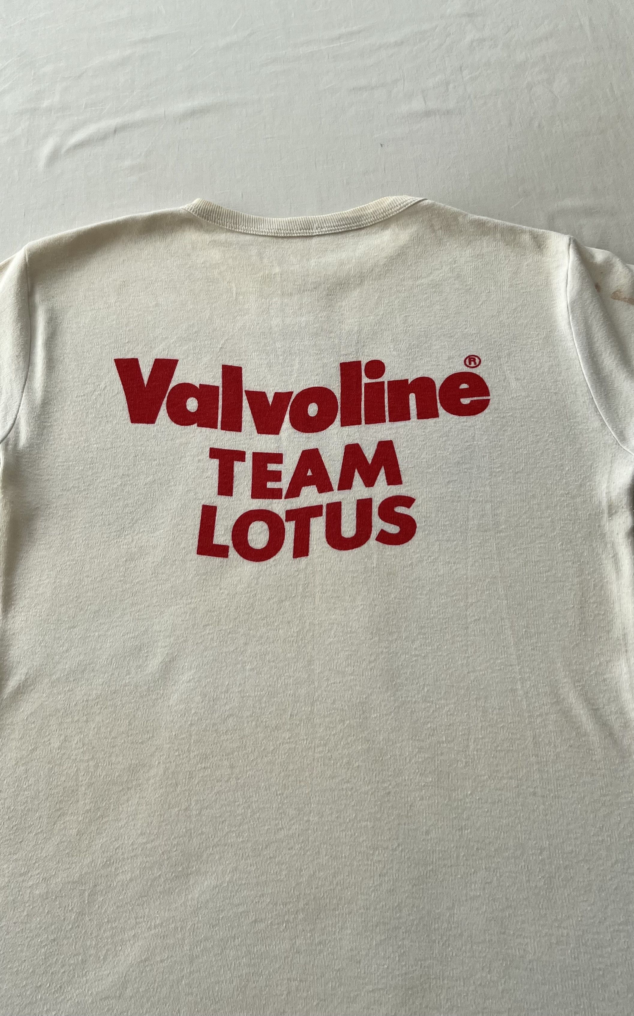 Formula 1 Vintage 70s Team Lotus Valvoline Formula 1 F1 Ringer T-shirt Size US M / EU 48-50 / 2 - 17 Thumbnail