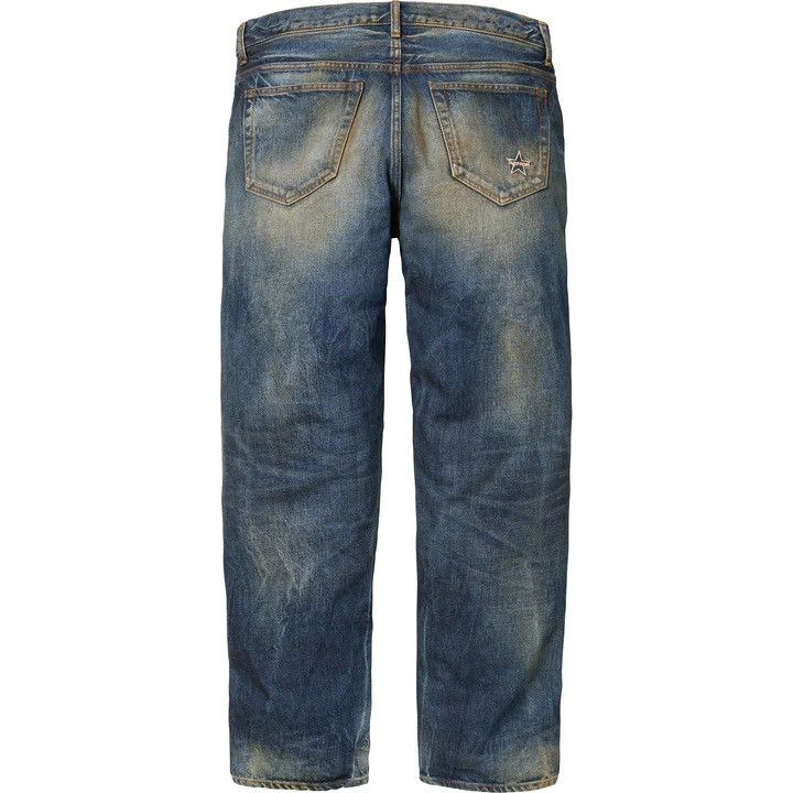 Supreme Supreme Distressed Loose Fit Selvedge Jean | Grailed