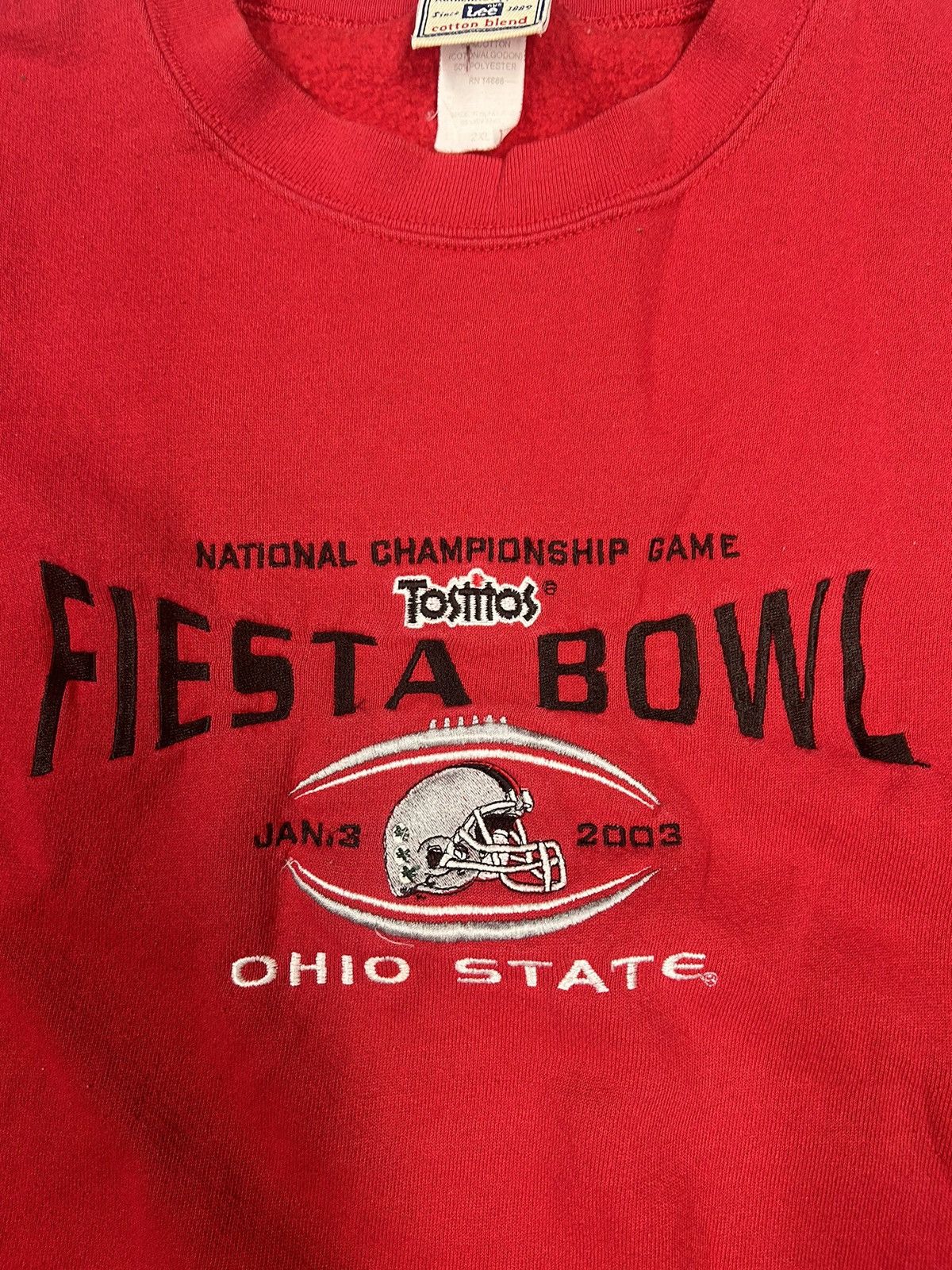 Vintage Crazy Vintage Y2K Ohio State Fiesta Bowl Red Boxy Crewneck Size US XXL / EU 58 / 5 - 2 Thumbnail
