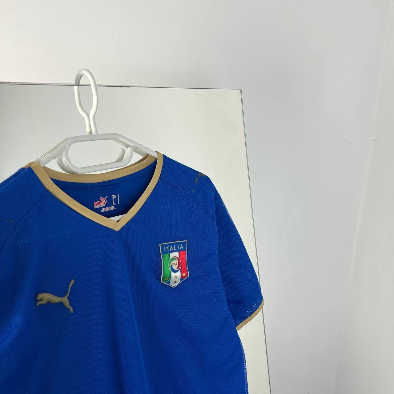 Puma Vintage Y2K Puma Italy Home Soccer Jersey T-Shirt Size US L / EU 52-54 / 3 - 2 Thumbnail