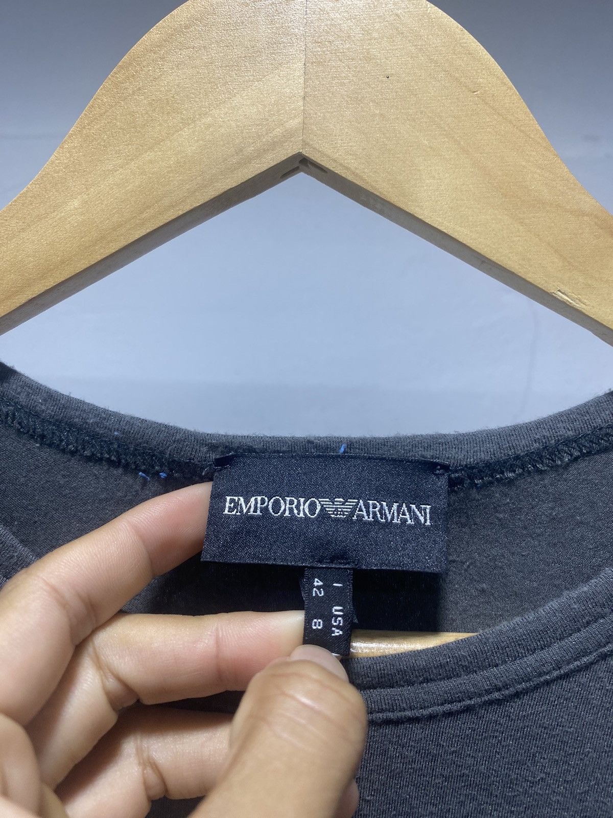 Designer × Emporio Armani × Giorgio Armani Sick☠️ Emporio Armani Stretchable Ls Embroidery Logo Punk LGB Size M / US 6-8 / IT 42-44 - 5 Thumbnail