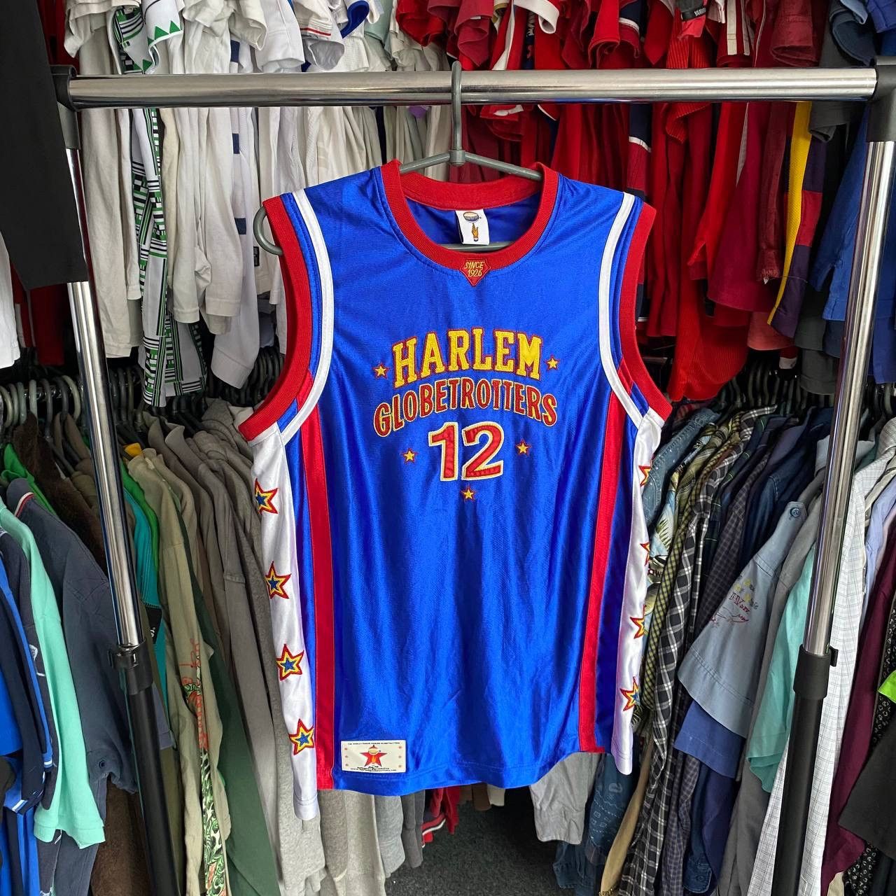 Harlem Globetrotters Vintage Harlem Globetrotters 12 ANT big logo basketball tee Size US L / EU 52-54 / 3 - 1 Thumbnail