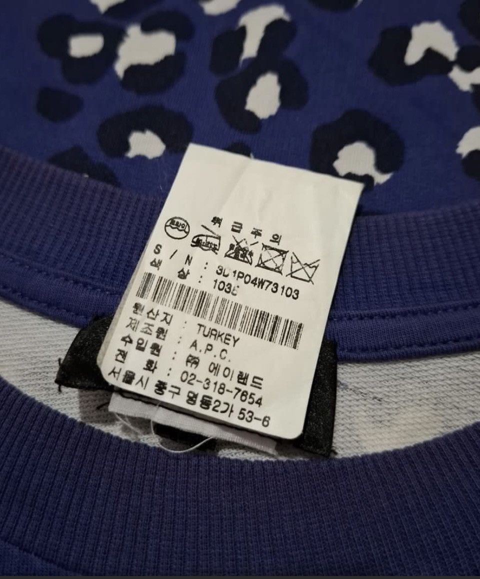 A.P.C. A.P.C Leopard Faded Sweater Size XS / US 0-2 / IT 36-38 - 4 Thumbnail