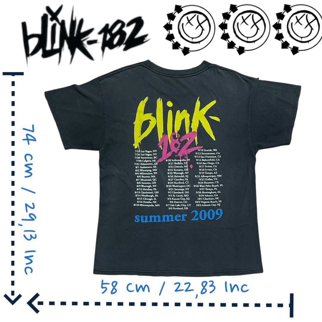 Band Tees × Vintage Blink 182 Summer Tour 2009 Size US L / EU 52-54 / 3 - 2 Thumbnail
