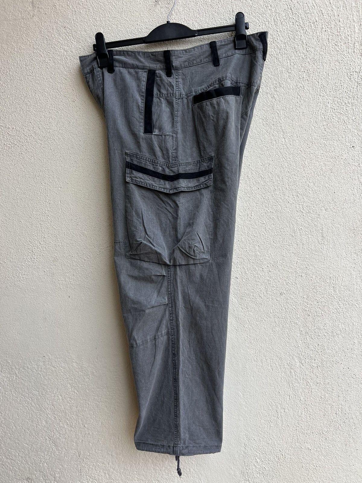 Shellac Vintage Revolver Japan Fade Grey Ripstop Baggy Cargo Trouser Size US 34 / EU 50 - 21 Thumbnail