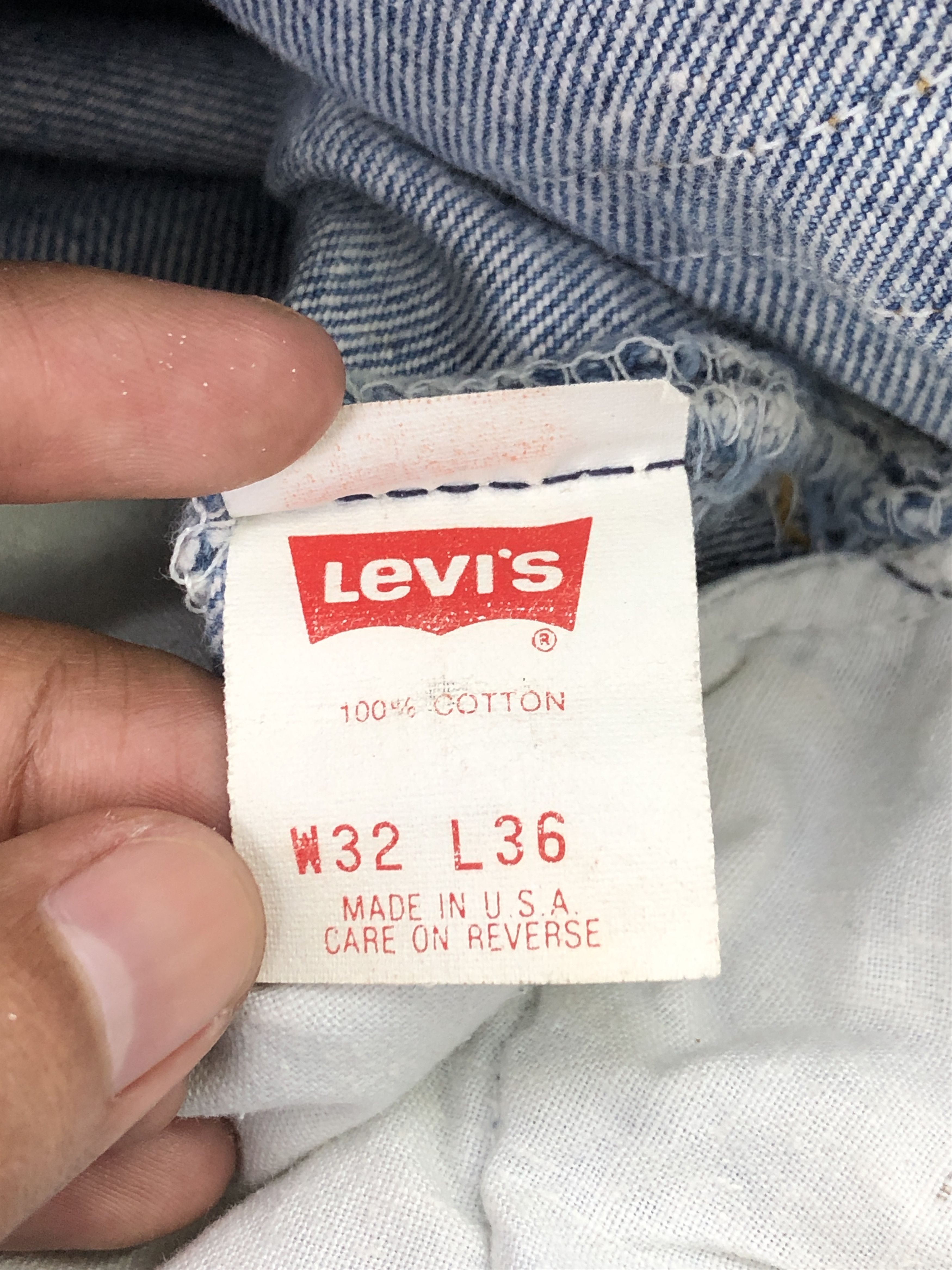 Levi's × Vintage Vintage 90s Levis 501 Light Blue Jeans Size US 29 - 7 Thumbnail